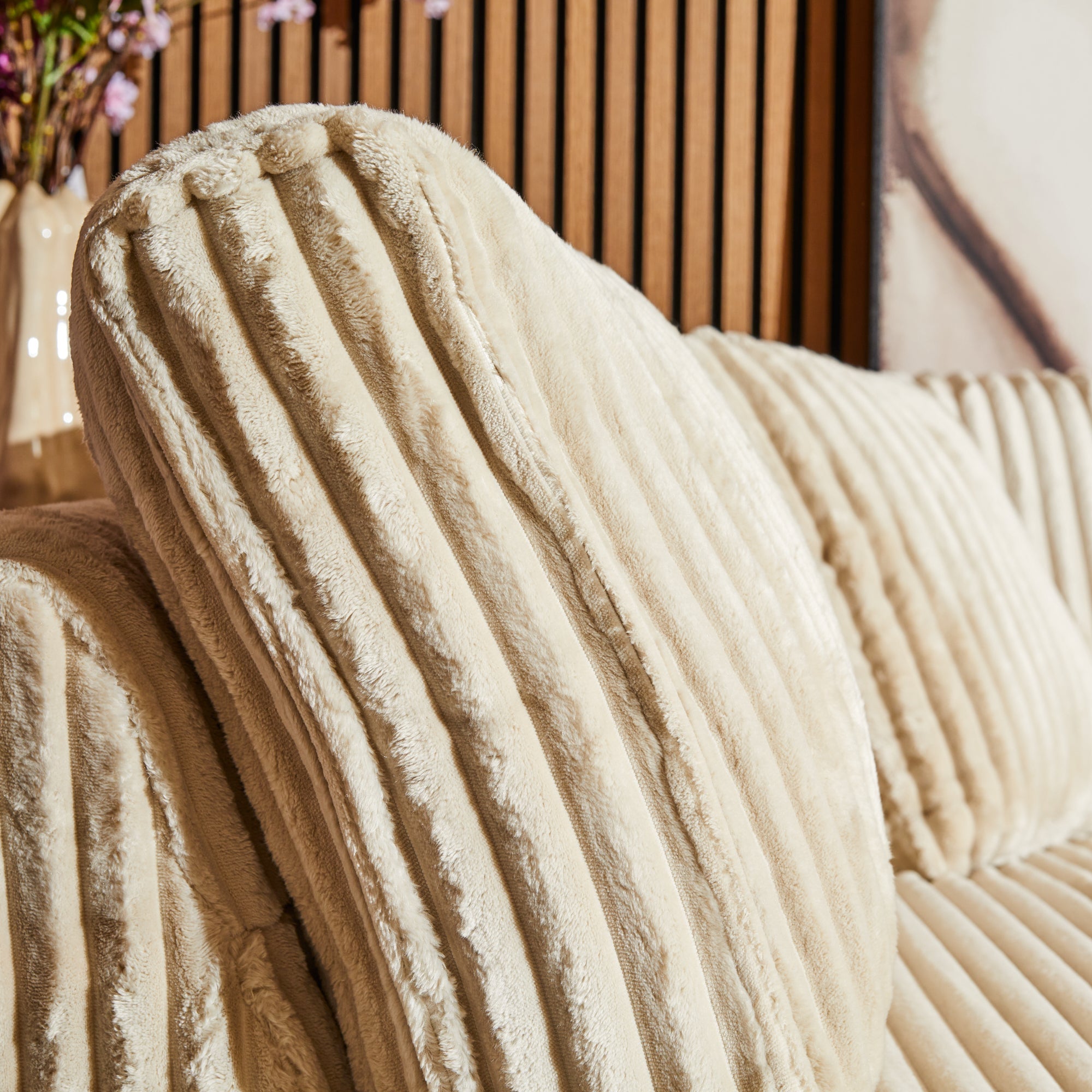 MySofa Teddy | 2,5 zits + Divan Rechts | Beige - Industrieelinhuis.nl