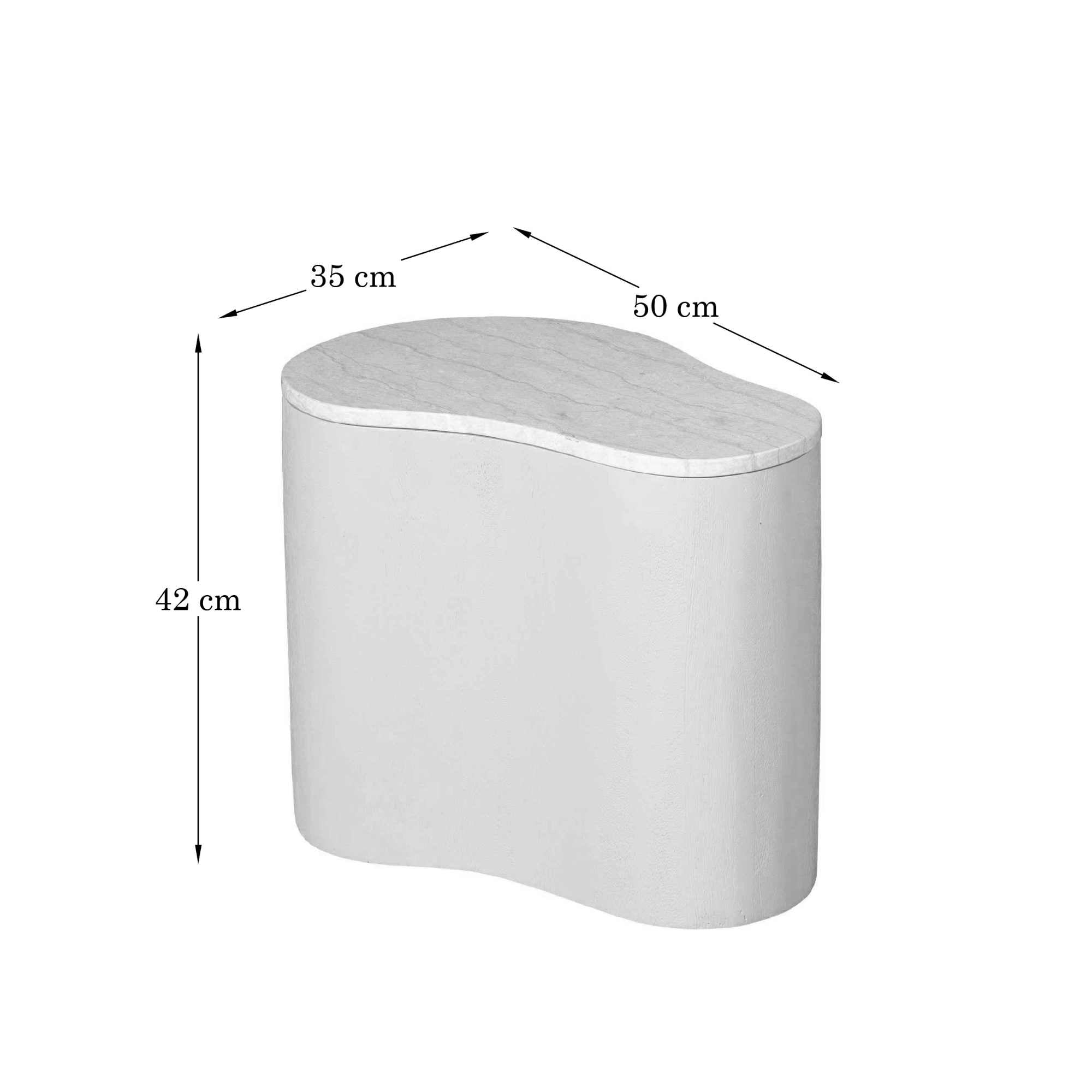 Organische Salontafel Lovi | 50 cm | Sand