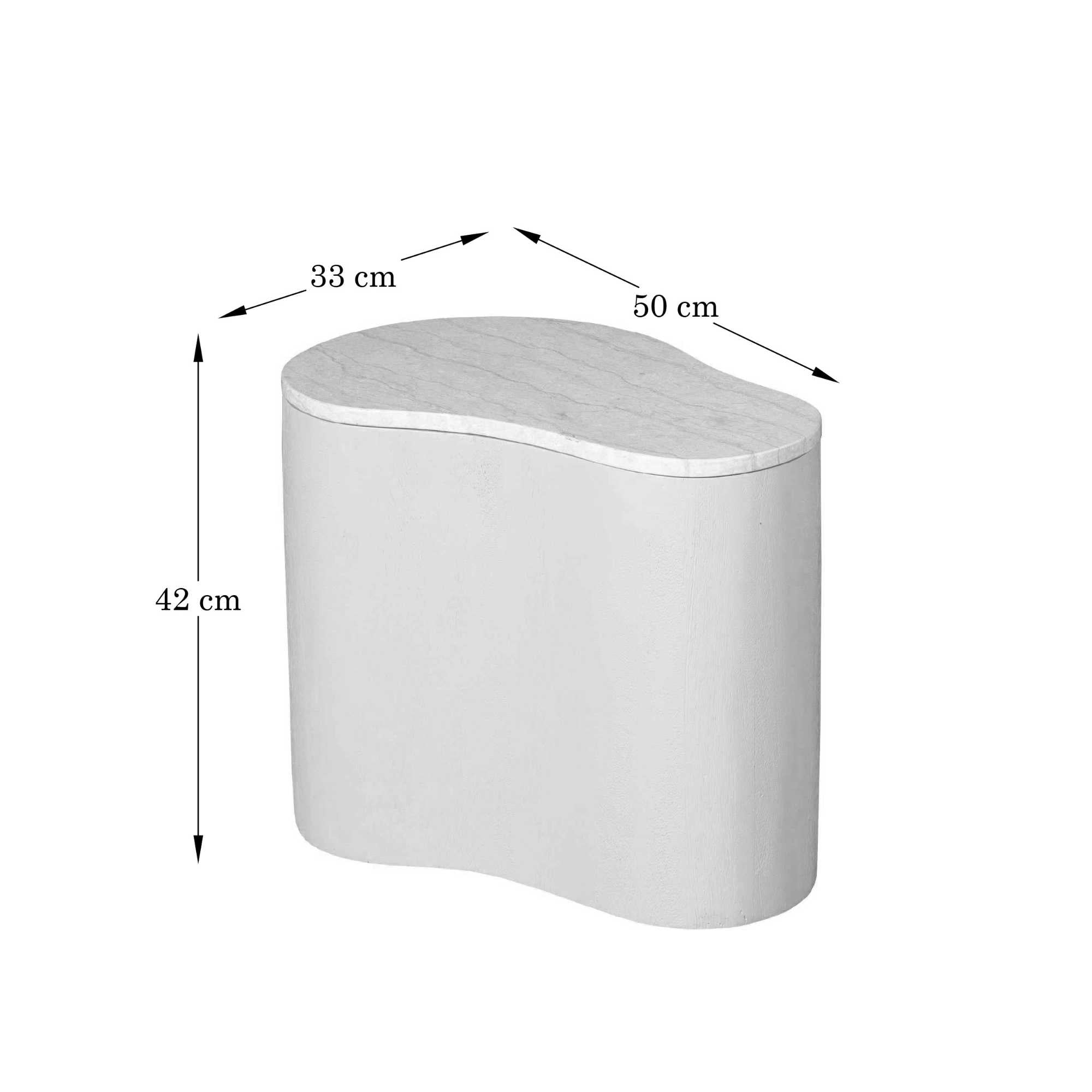 Organische Salontafel Lovi | 50 cm | Sand