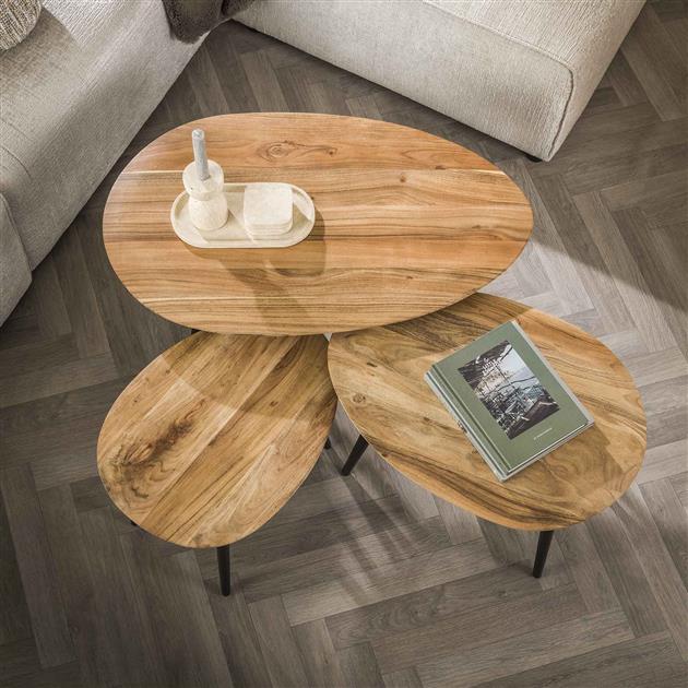 Organische Salontafel set van 3 | Organische Salontafels