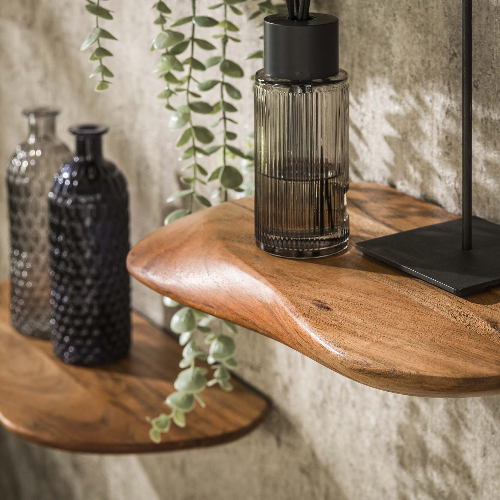 Organische Wandplank Set van 3 | zwevend