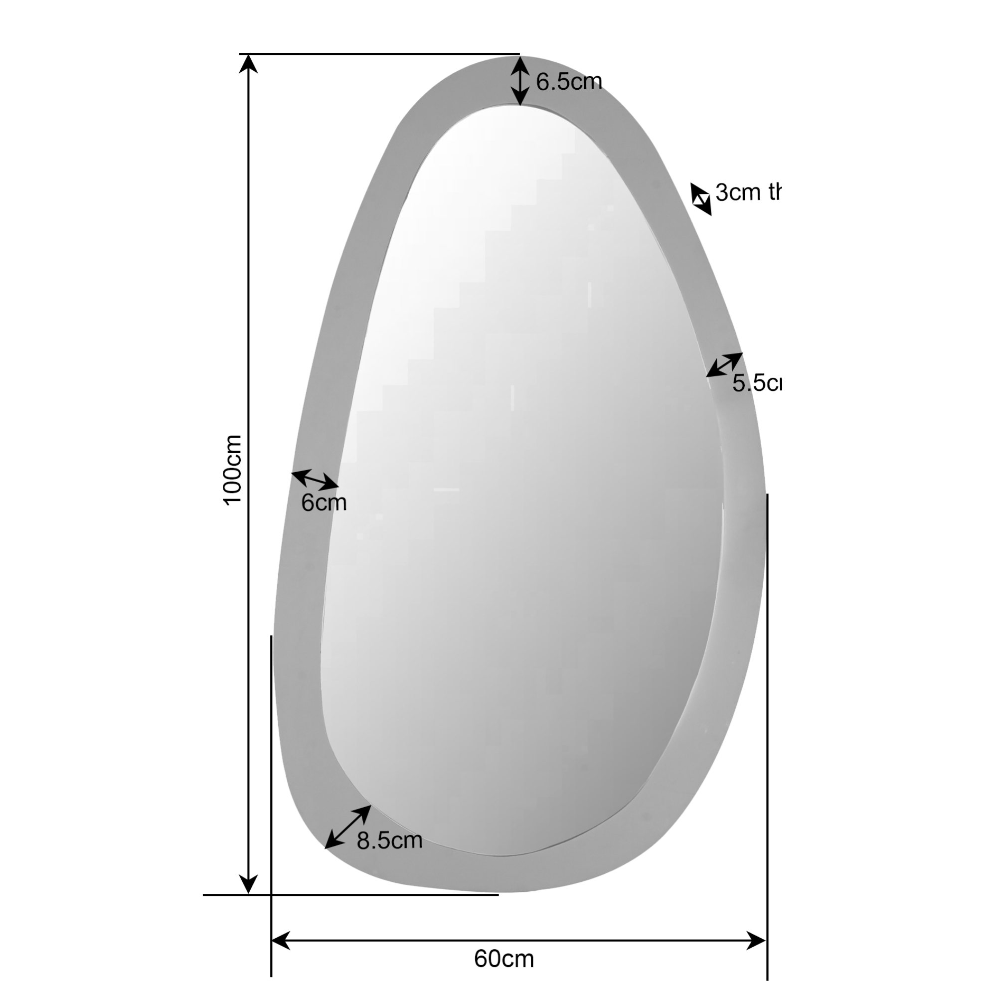 Spiegel Lou | 60 cm | Brown - Industrieelinhuis.nl