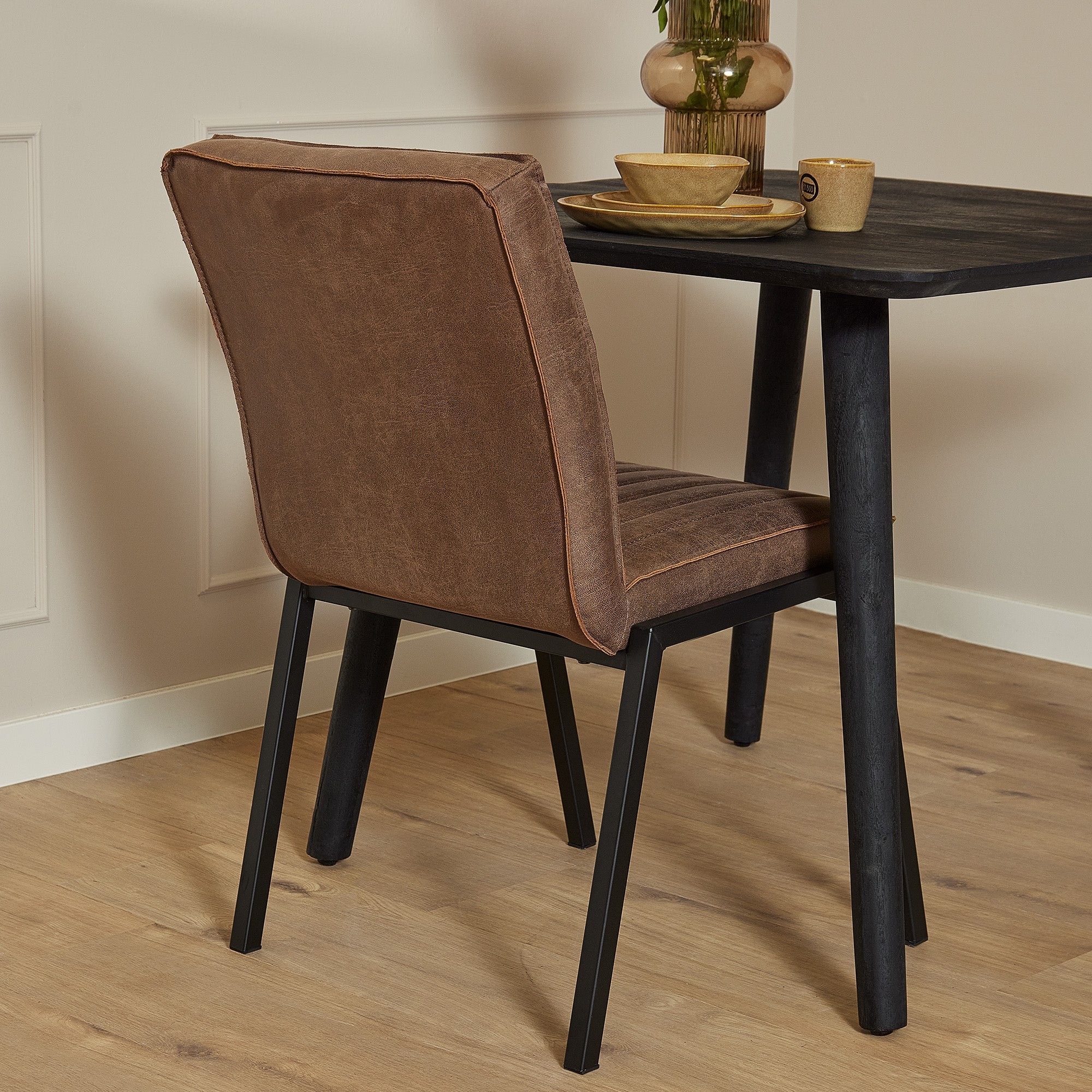 Eetkamerstoel Tivoli Bull | Brown - Industrieelinhuis.nl