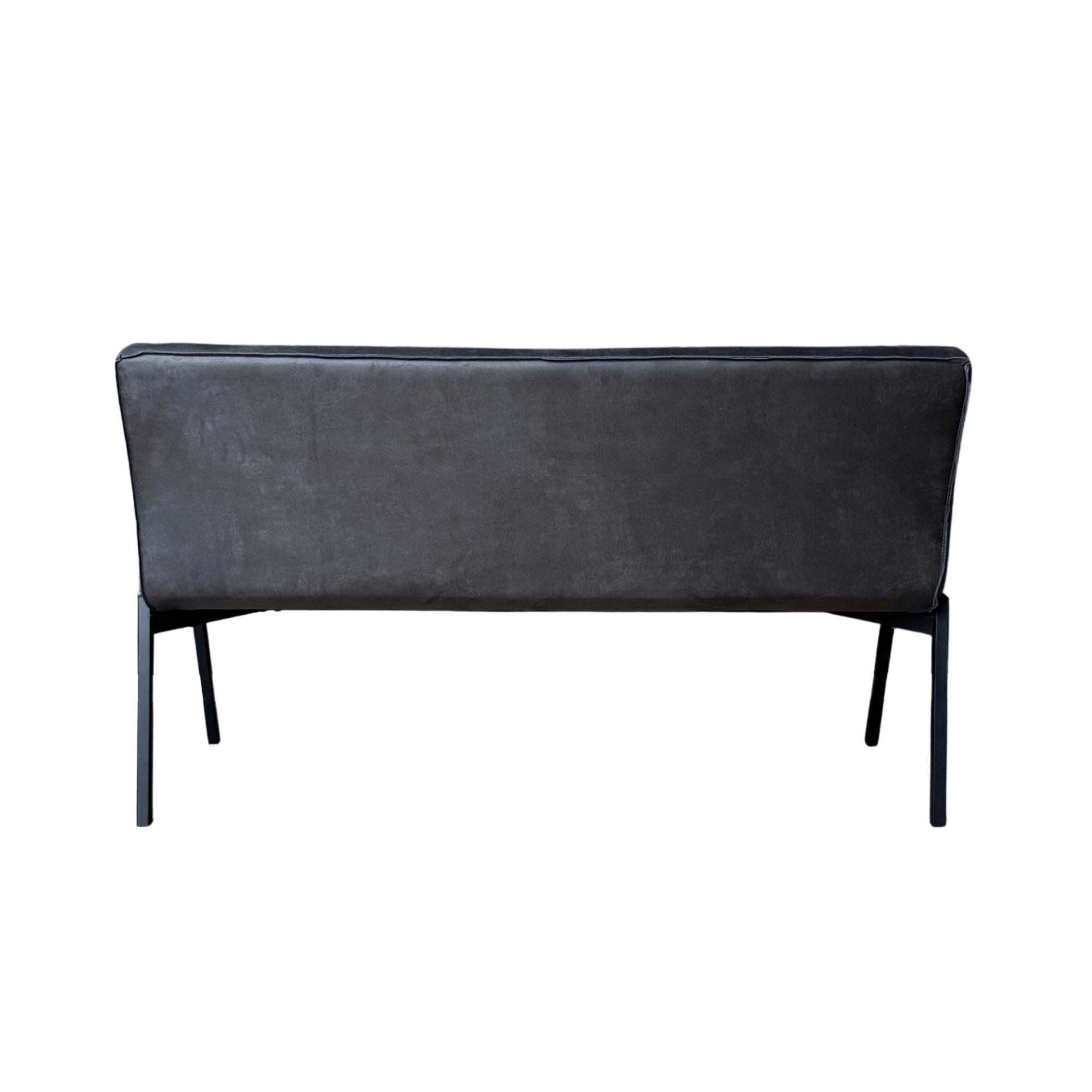 Eetkamerbank Tivoli Bull | 155 cm | Antraciet - Industrieelinhuis.nl