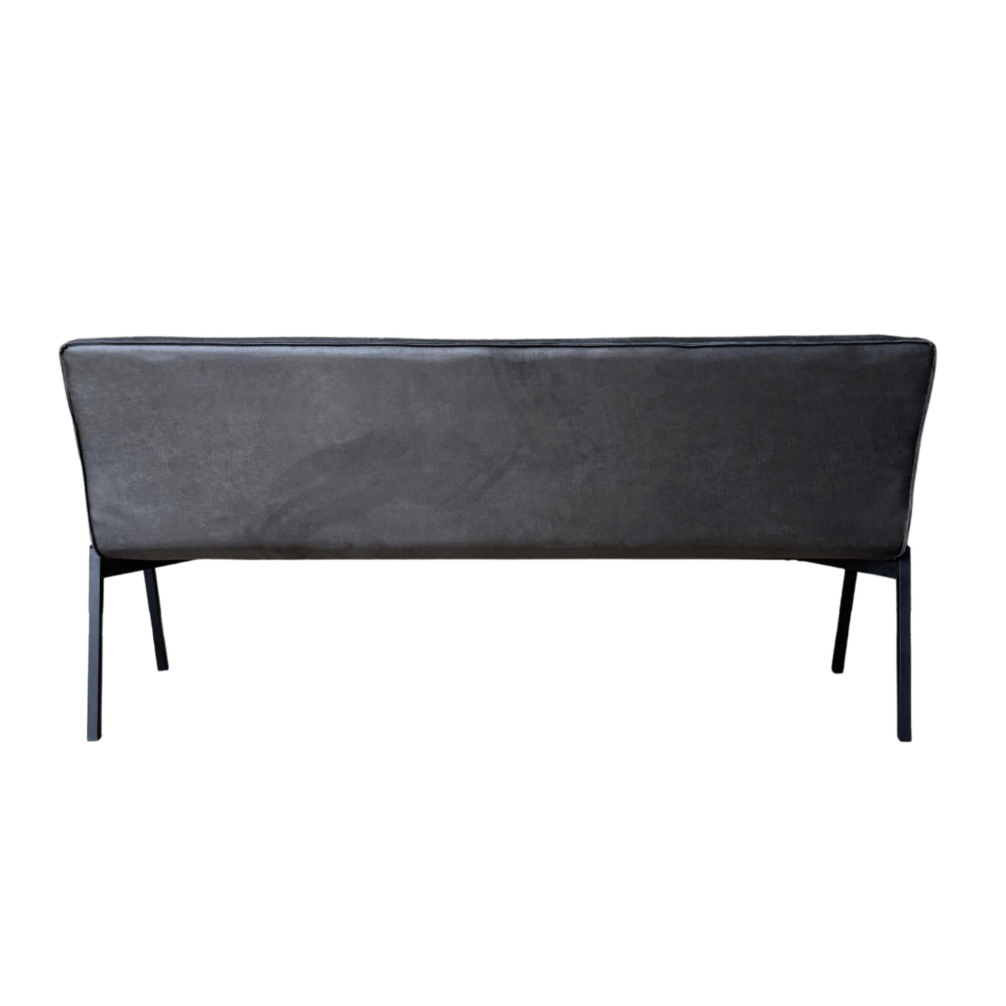 Eetkamerbank Tivoli Bull | 185 cm | Antraciet - Industrieelinhuis.nl