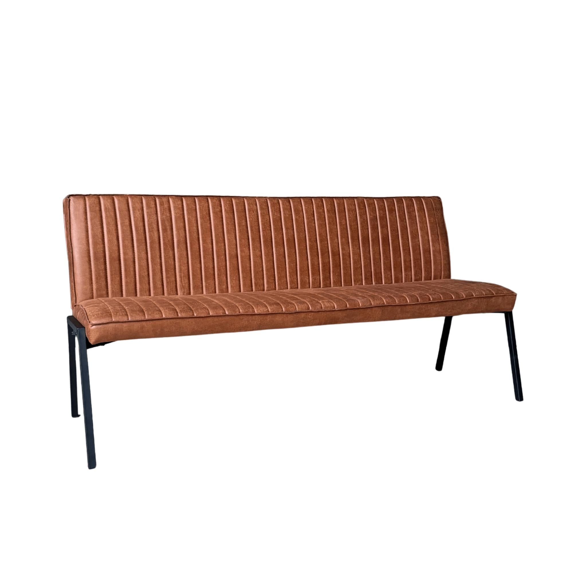 Eetkamerbank Tivoli Bull | 185 cm | Cognac - Industrieelinhuis.nl