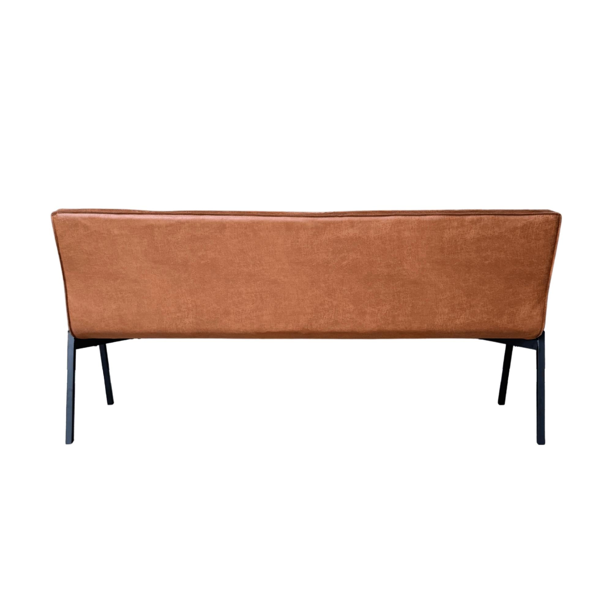 Eetkamerbank Tivoli Bull | 185 cm | Cognac - Industrieelinhuis.nl