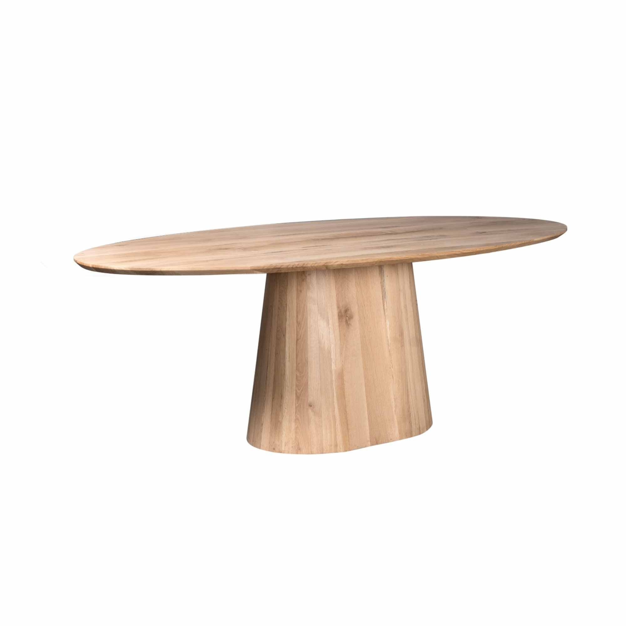 Eettafel Riga | 240 cm | Naturel Eiken - Industrieelinhuis.nl