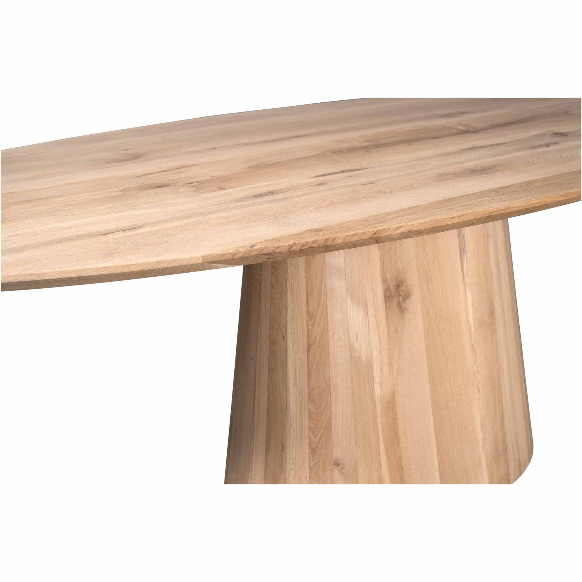 Eettafel Riga | 240 cm | Naturel Eiken - Industrieelinhuis.nl