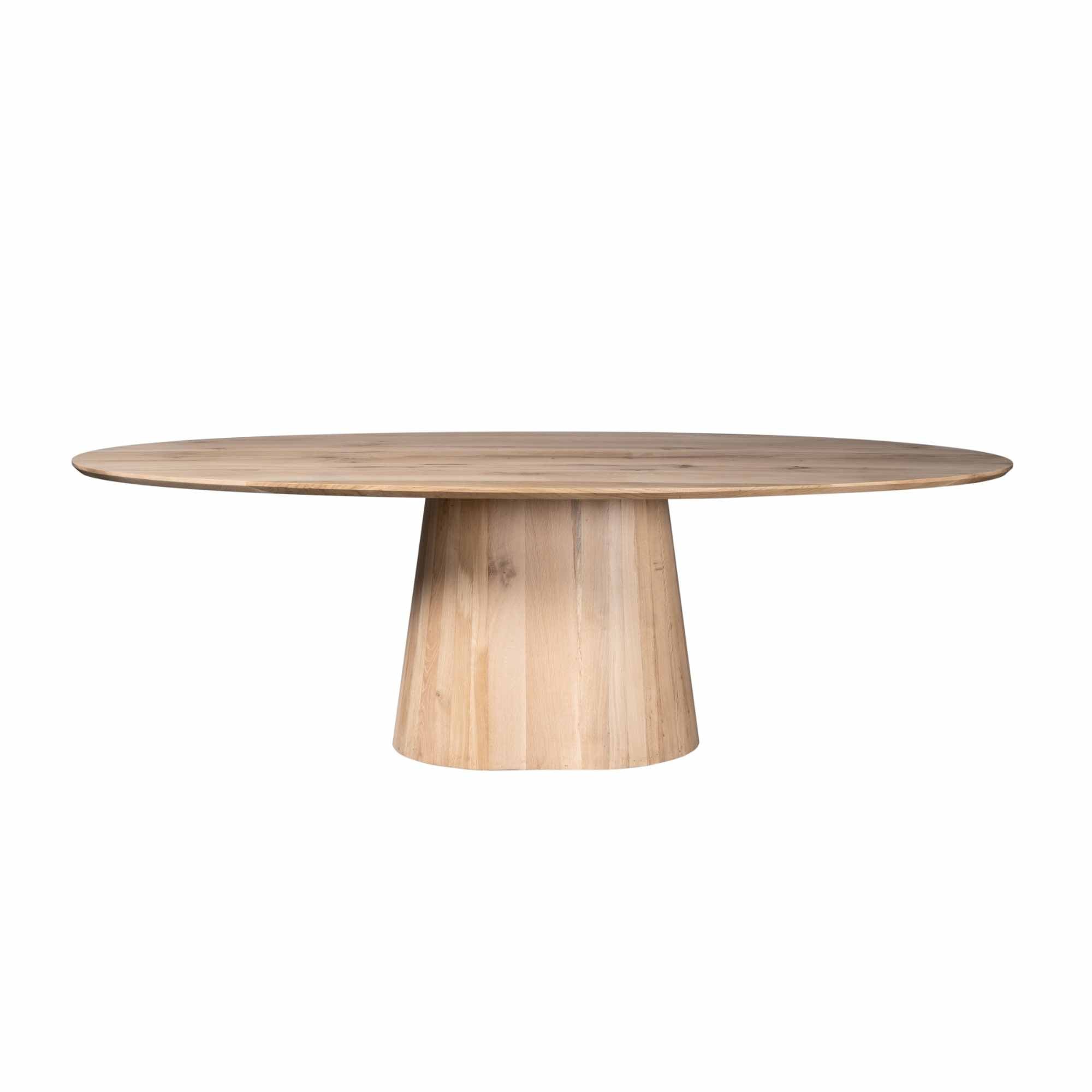 Eettafel Riga | 240 cm | Naturel Eiken - Industrieelinhuis.nl