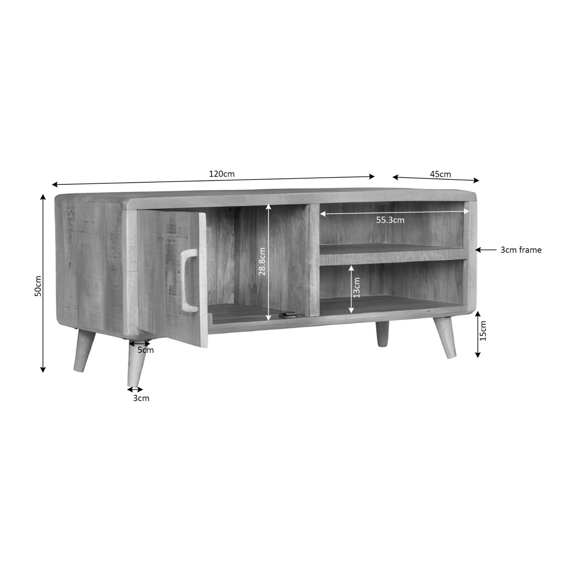 Dressoir Madison Brown | 210 cm - Industrieelinhuis.nl