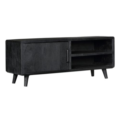Tv meubel Omaha Black | 120 cm - Industrieelinhuis.nl