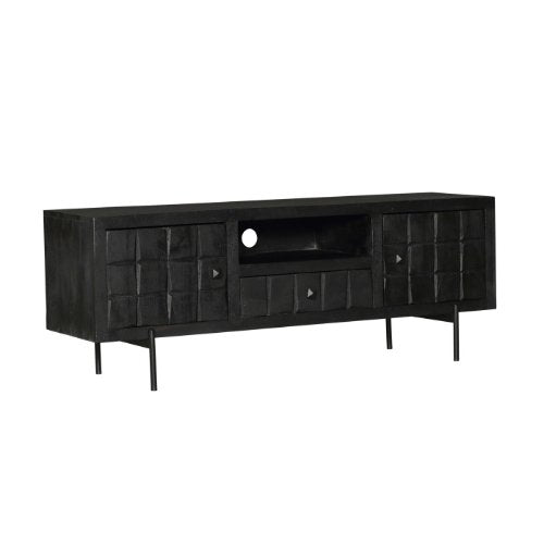 Tv meubel Brandy Black | 150 cm - Industrieelinhuis.nl