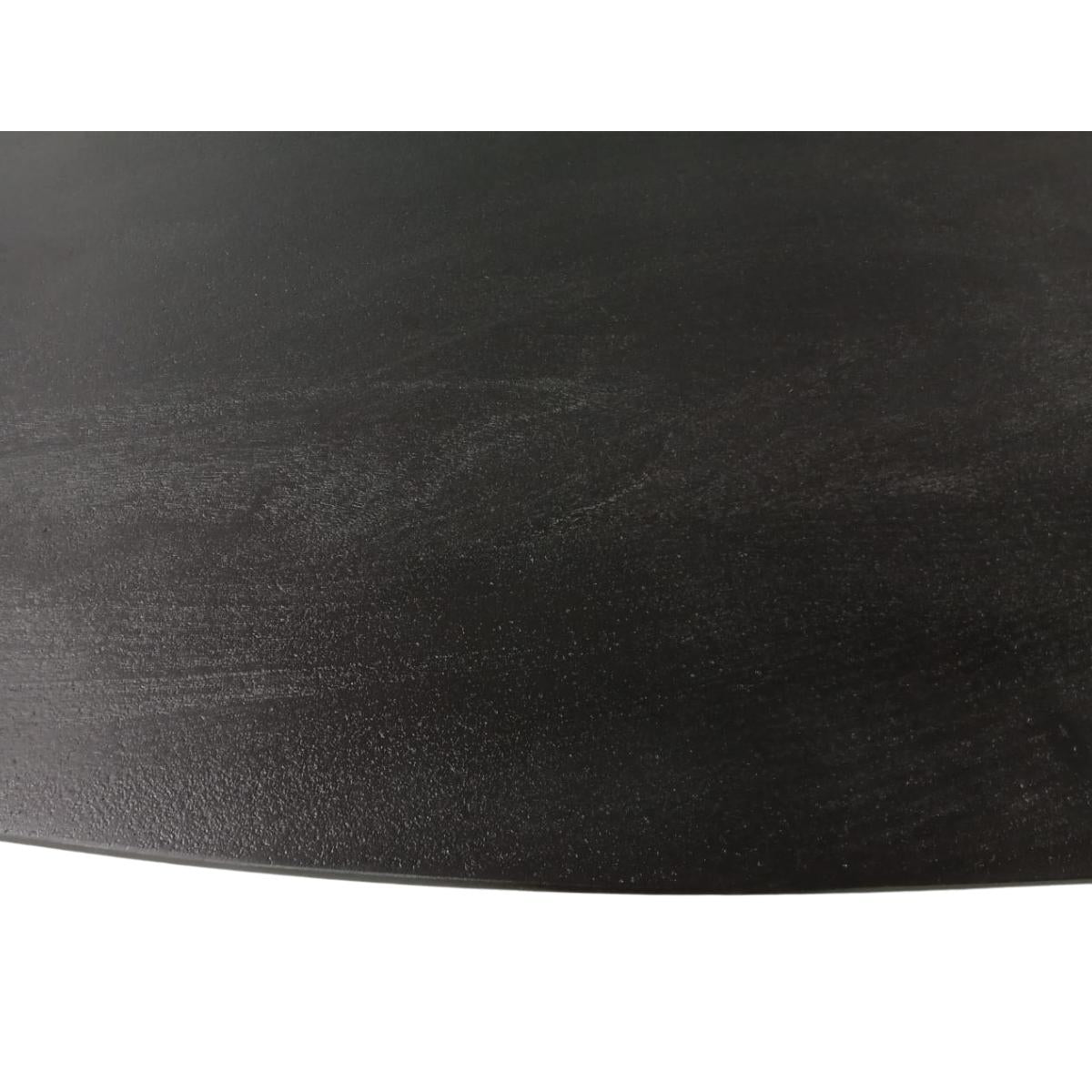 Zwarte Eettafel Ovaal Brandy 240 cm - Industrieelinhuis.nl