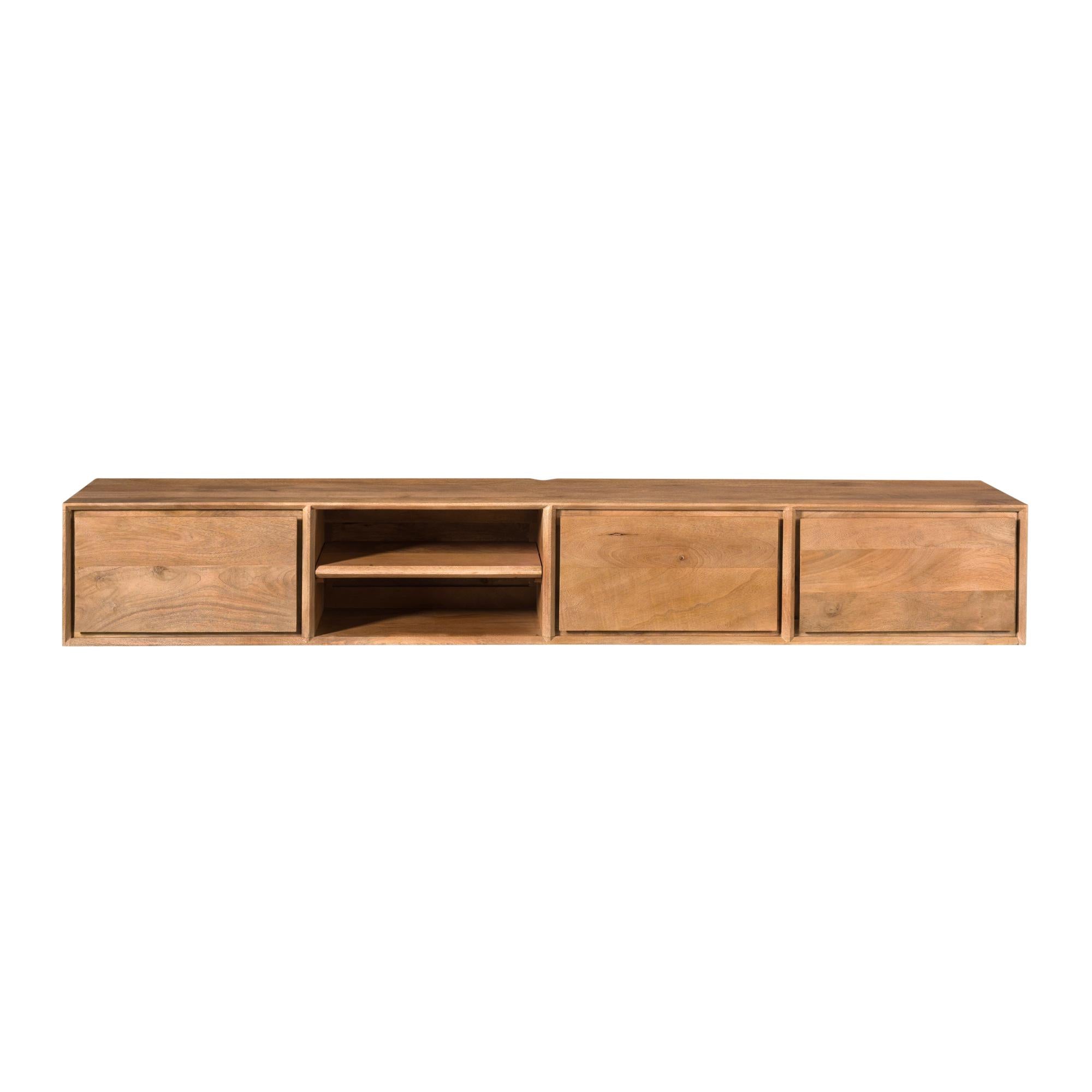 Zwevend tv meubel Ambiance Naturel | 200 cm - Industrieelinhuis.nl