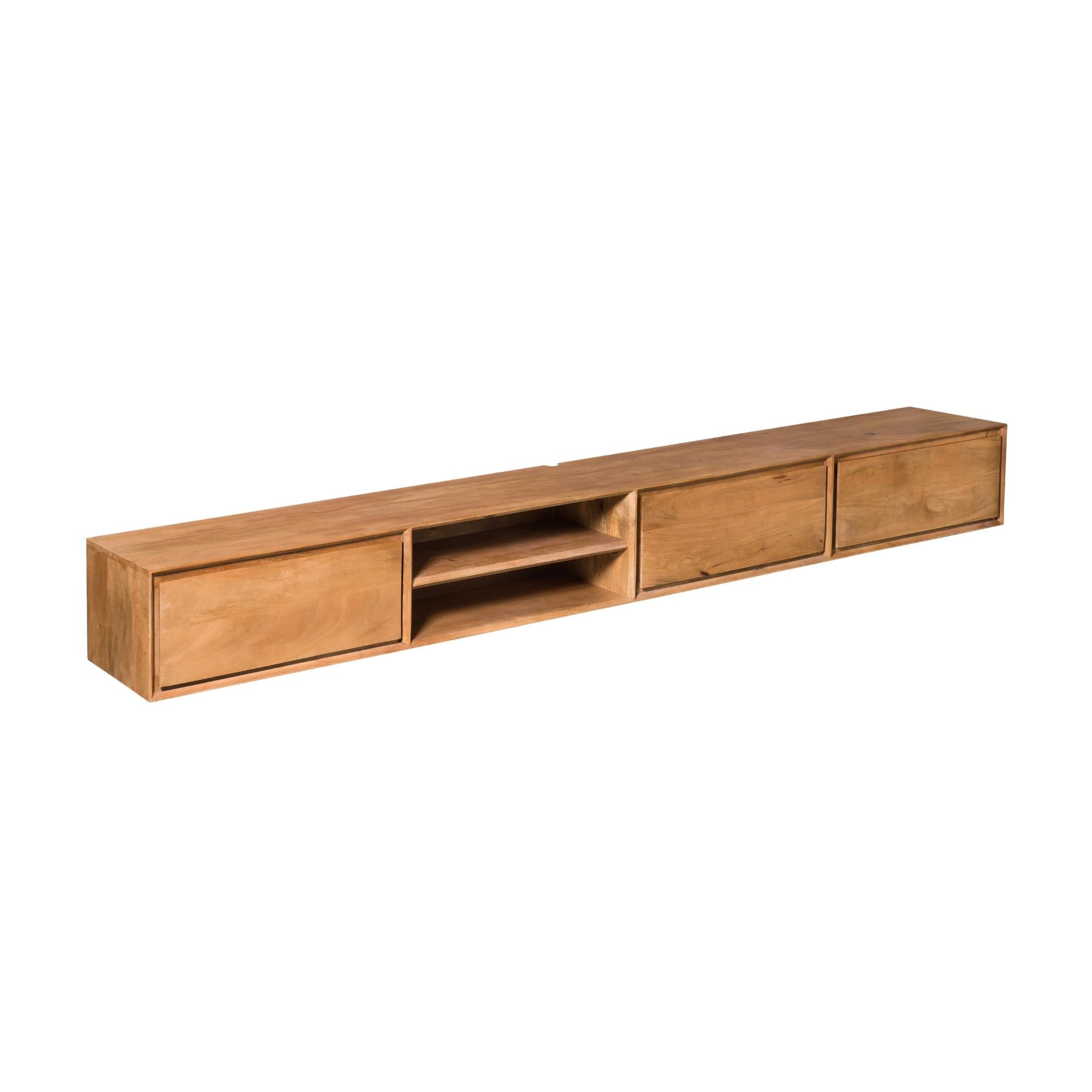 Zwevend tv meubel Ambiance Naturel | 240 cm - Industrieelinhuis.nl