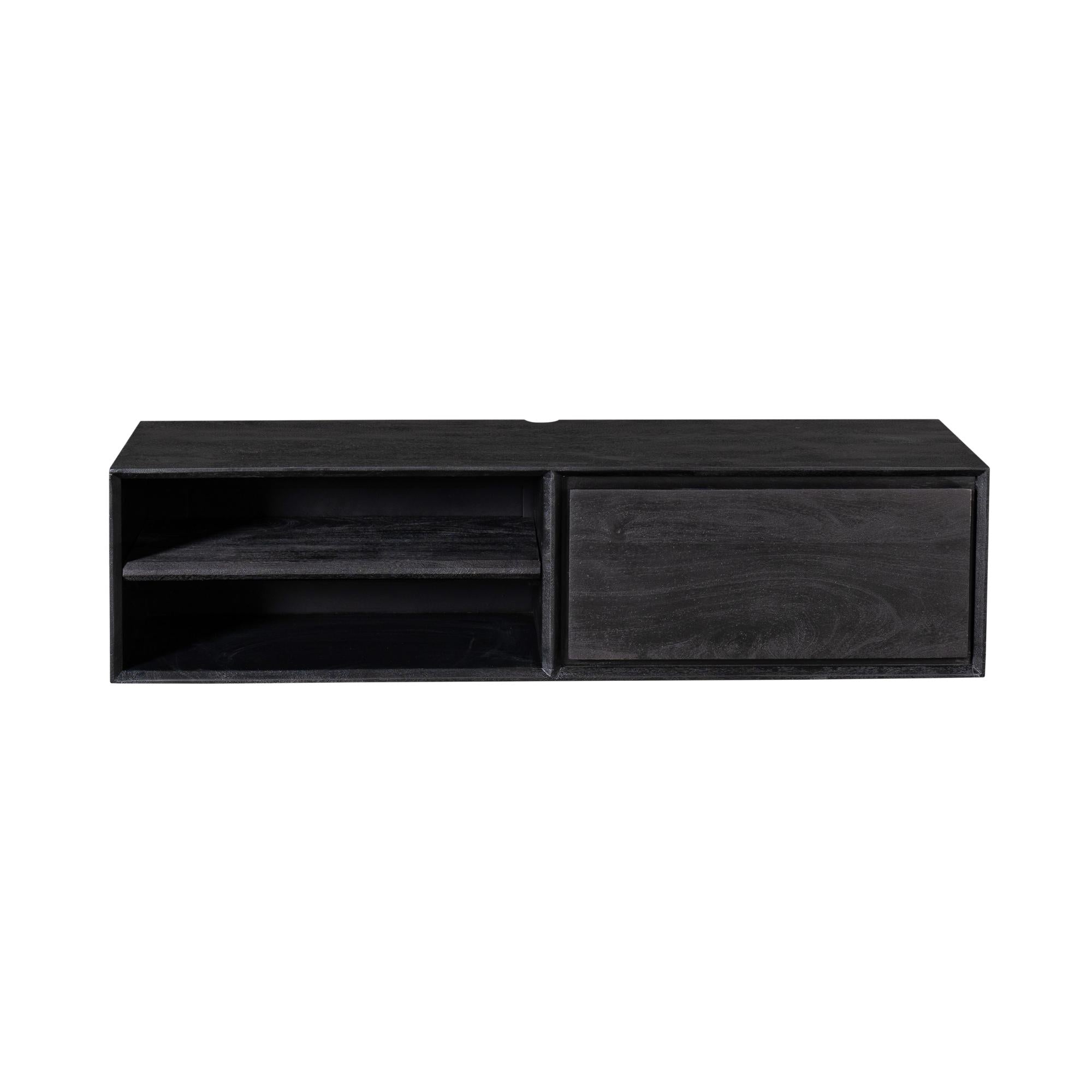 Zwevend tv meubel Ambiance Black | 120 cm - Industrieelinhuis.nl