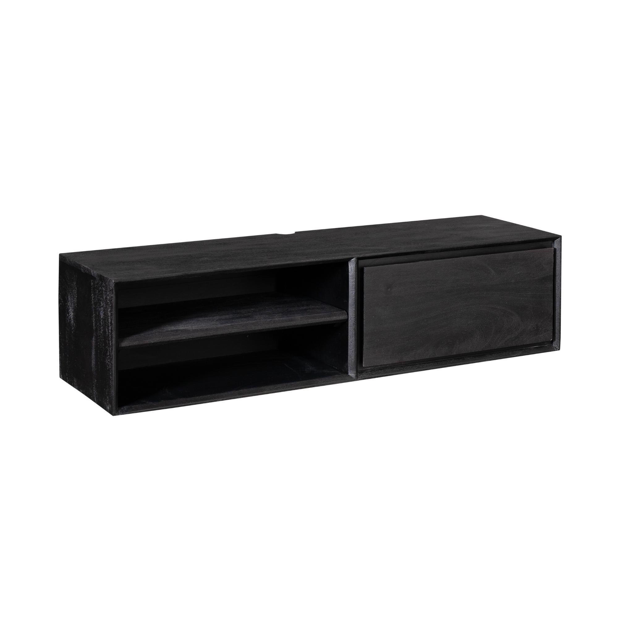 Zwevend tv meubel Ambiance Black | 120 cm - Industrieelinhuis.nl
