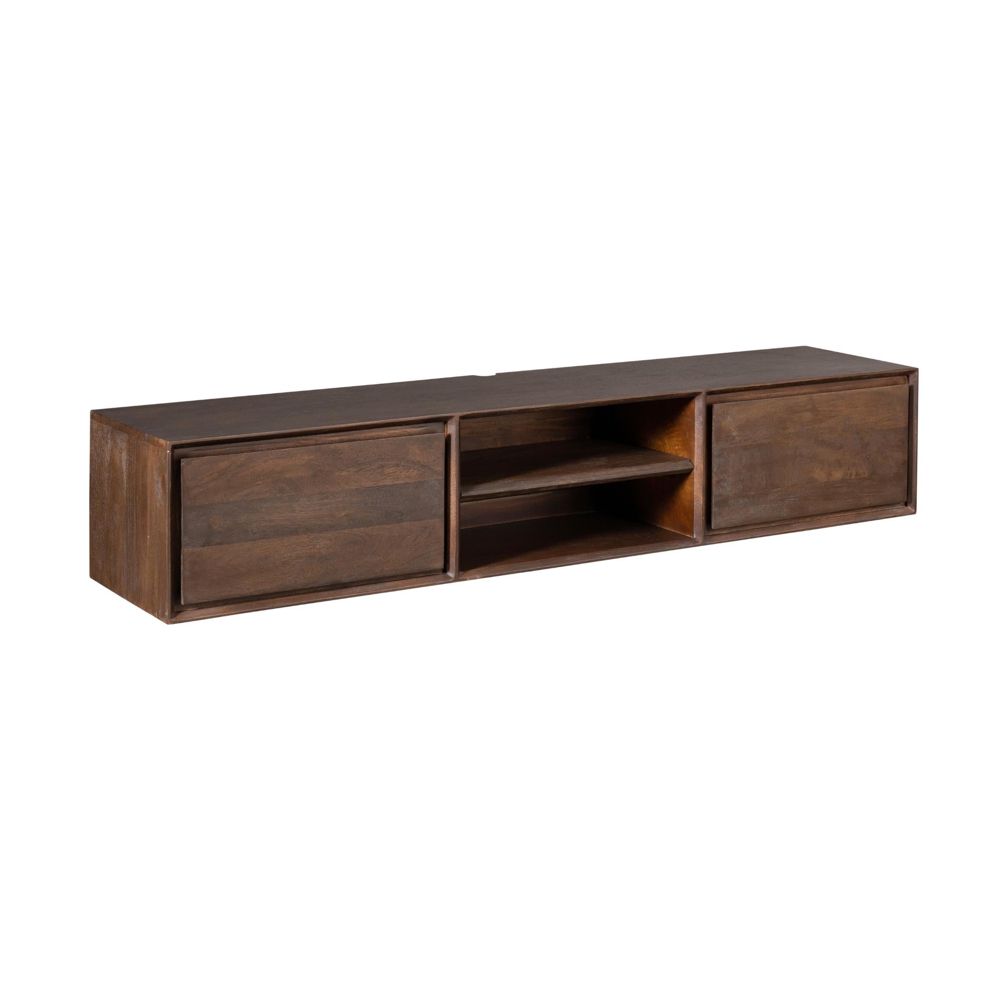 Zwevend tv meubel Ambiance Brown | 160 cm - Industrieelinhuis.nl