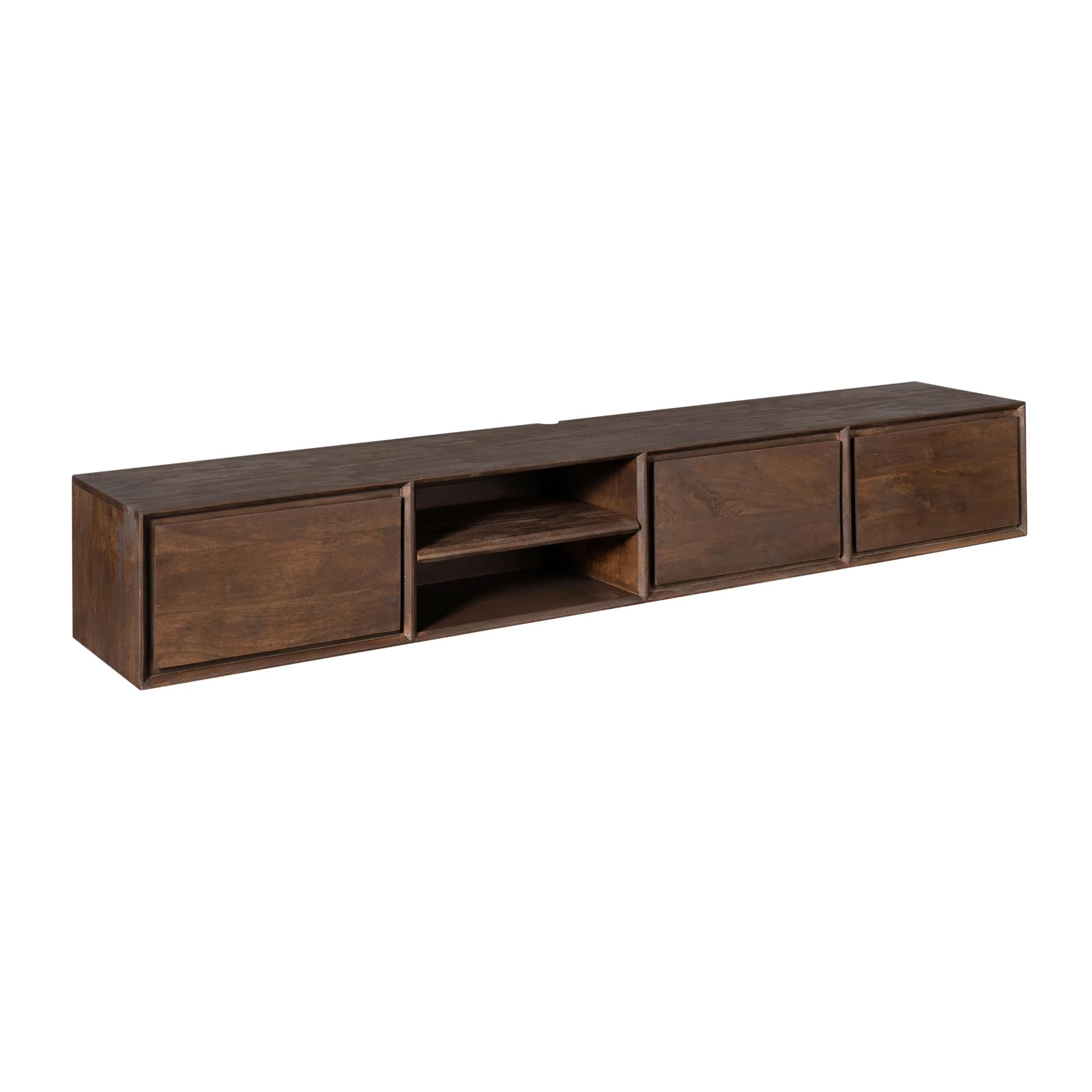 Zwevend tv meubel Ambiance Brown | 200 cm - Industrieelinhuis.nl