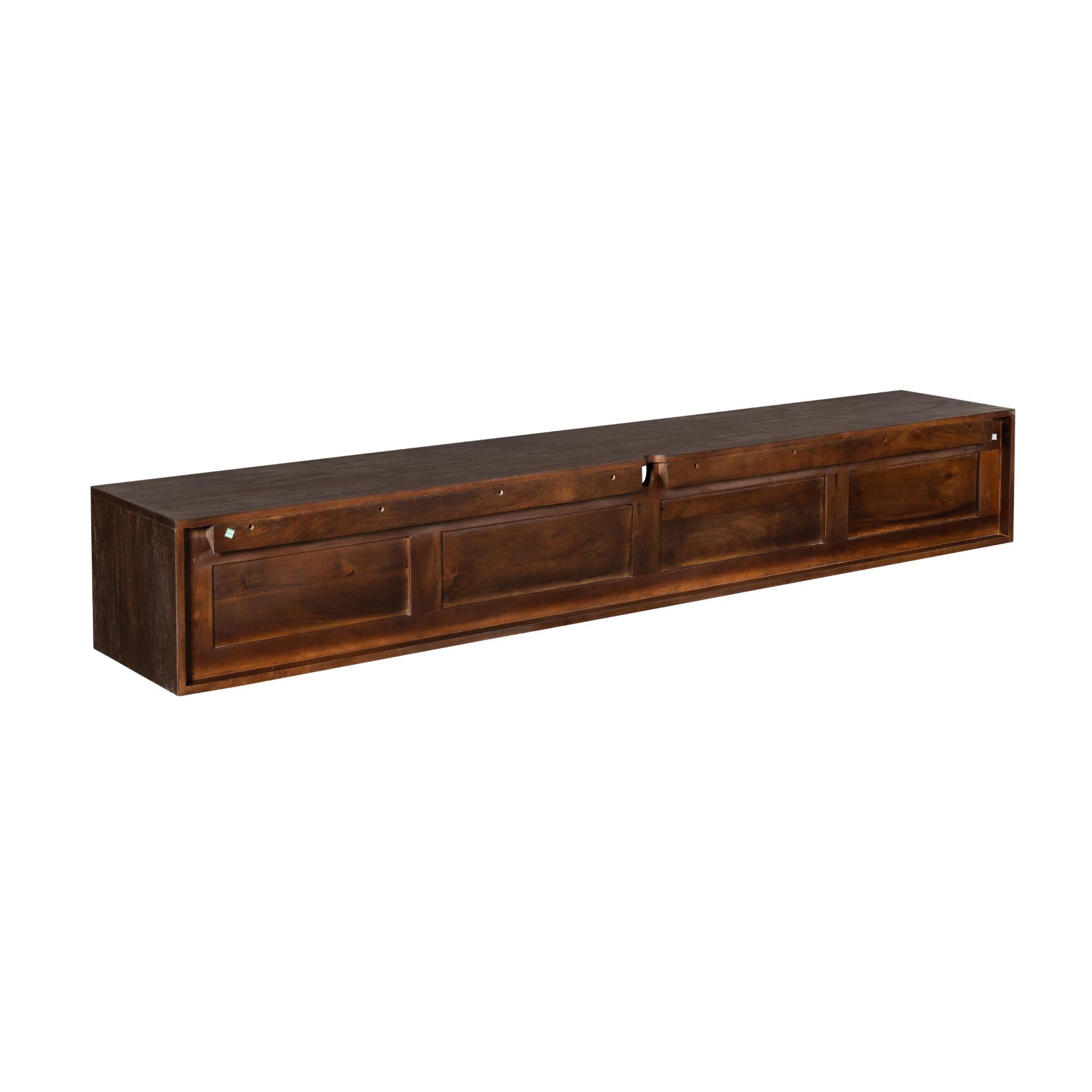 Zwevend tv meubel Ambiance Brown | 200 cm - Industrieelinhuis.nl