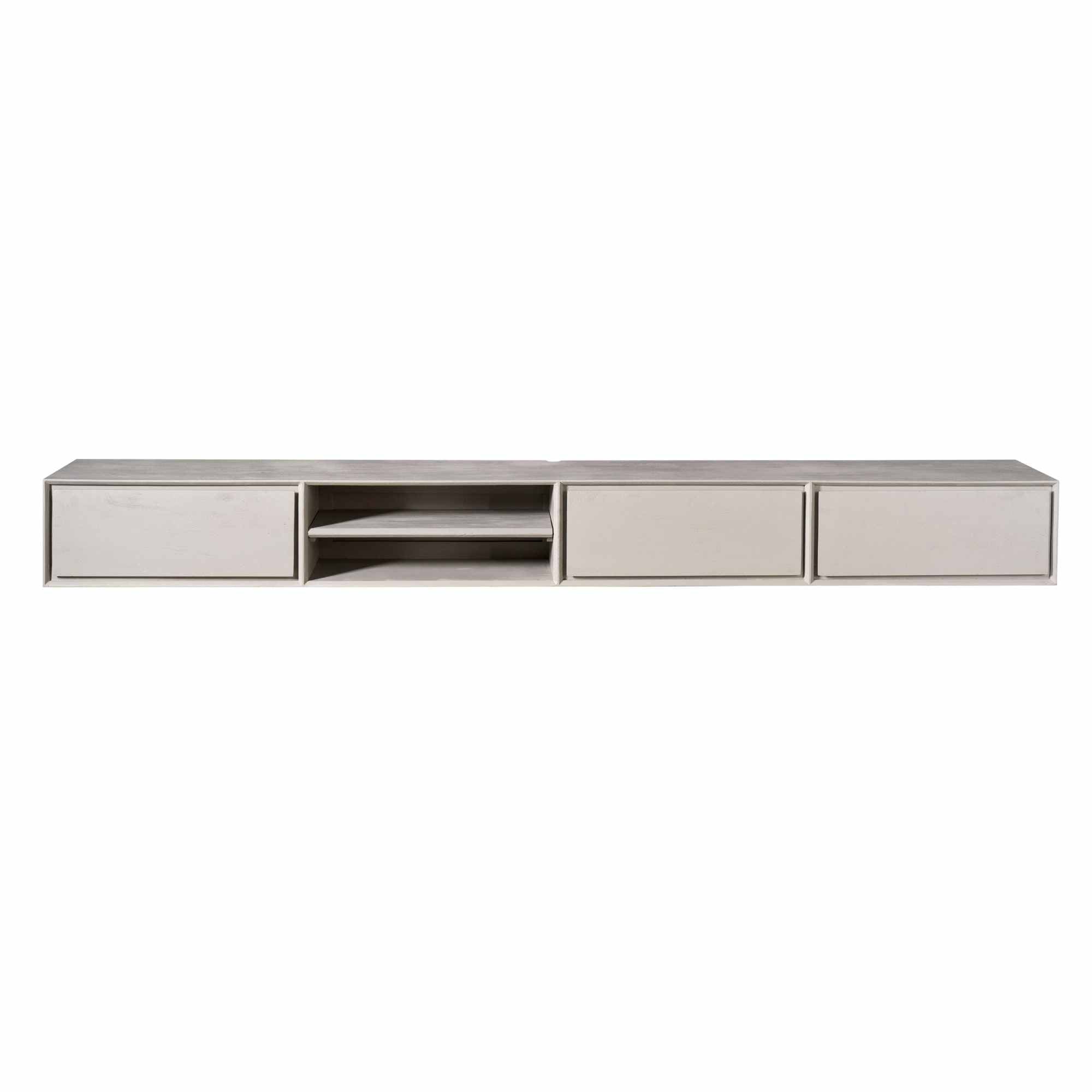 Zwevend tv meubel Ambiance Taupe | 200 cm - Industrieelinhuis.nl