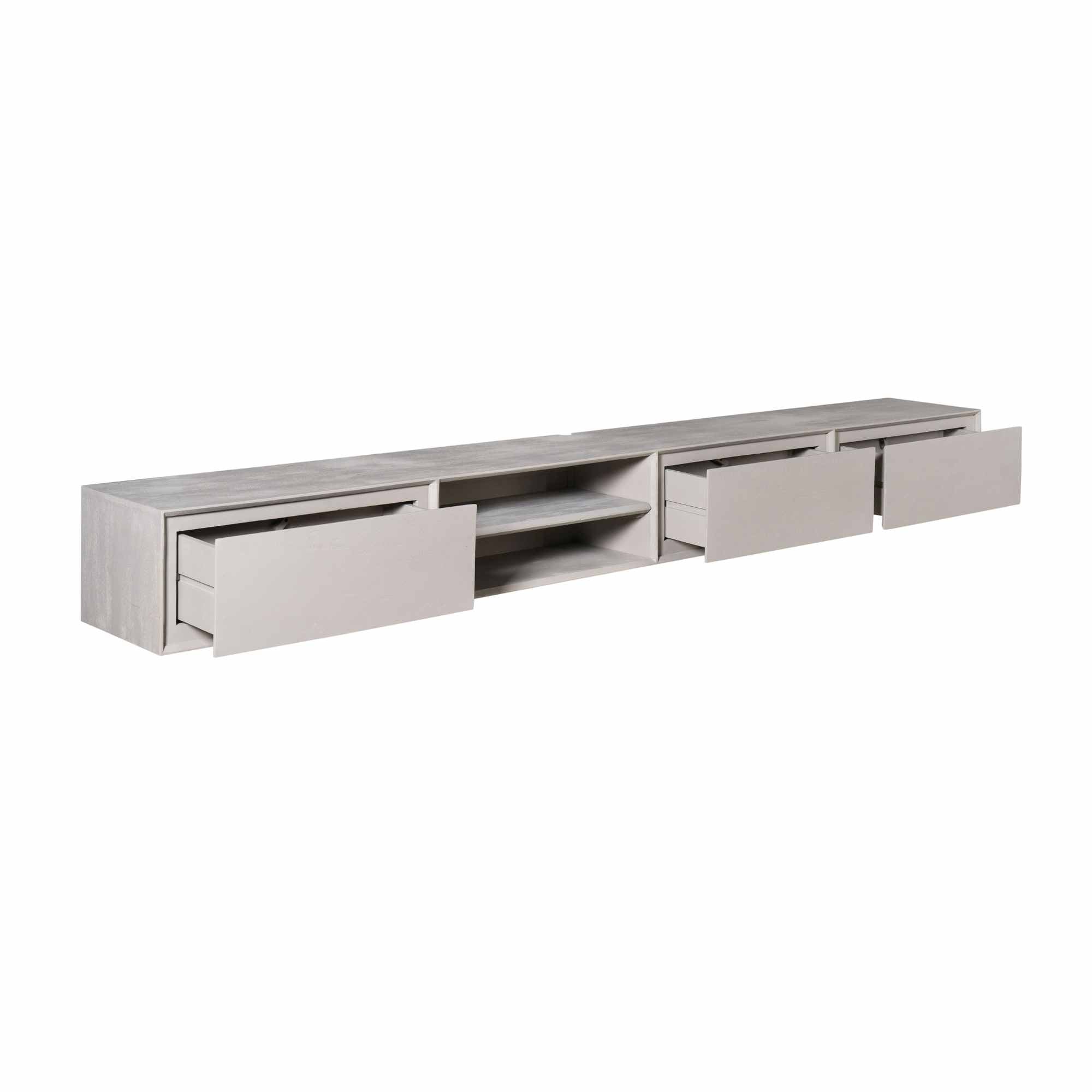 Zwevend tv meubel Ambiance Taupe | 240 cm - Industrieelinhuis.nl