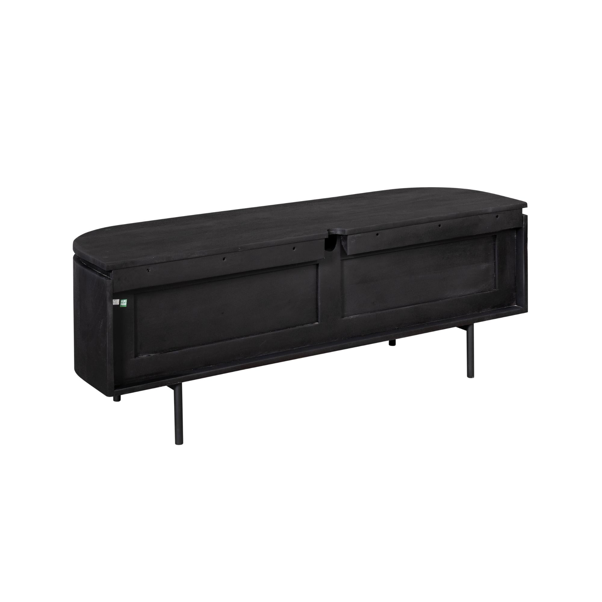 Tv meubel Excellent Black | 120 cm - Industrieelinhuis.nl
