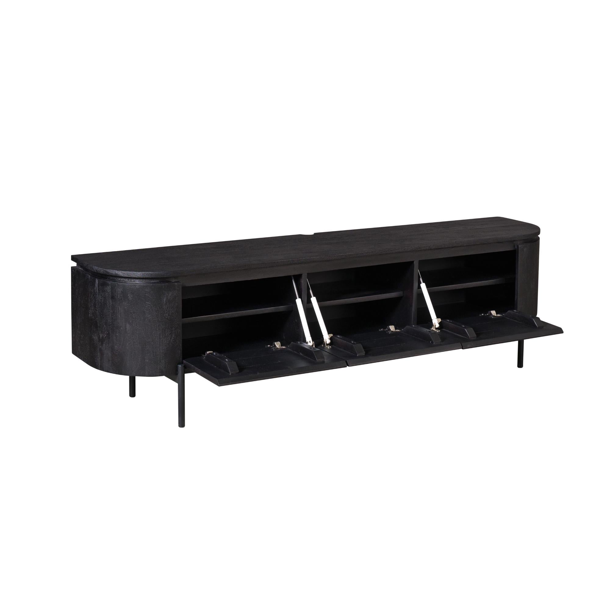 Tv meubel Excellent Black | 160 cm - Industrieelinhuis.nl