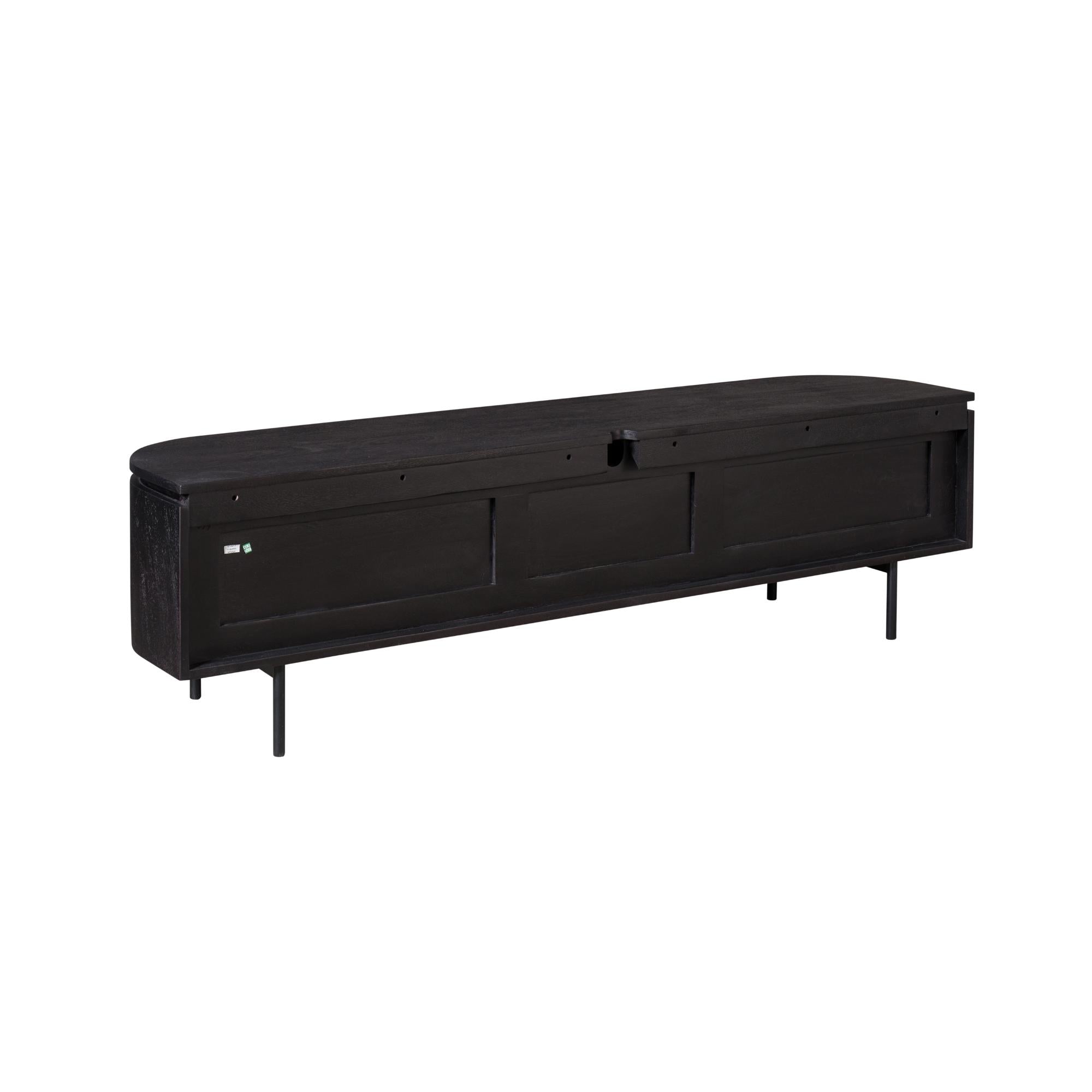 Tv meubel Excellent Black | 160 cm - Industrieelinhuis.nl