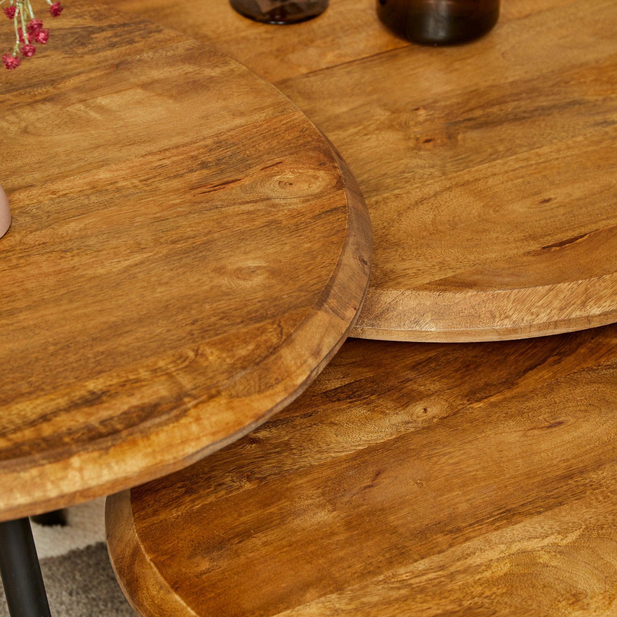 Salontafel Ohio | 70 cm | set van 3 - Industrieelinhuis.nl