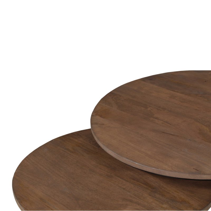 Salontafel Madison Walnoot | Set van 2 - Industrieelinhuis.nl