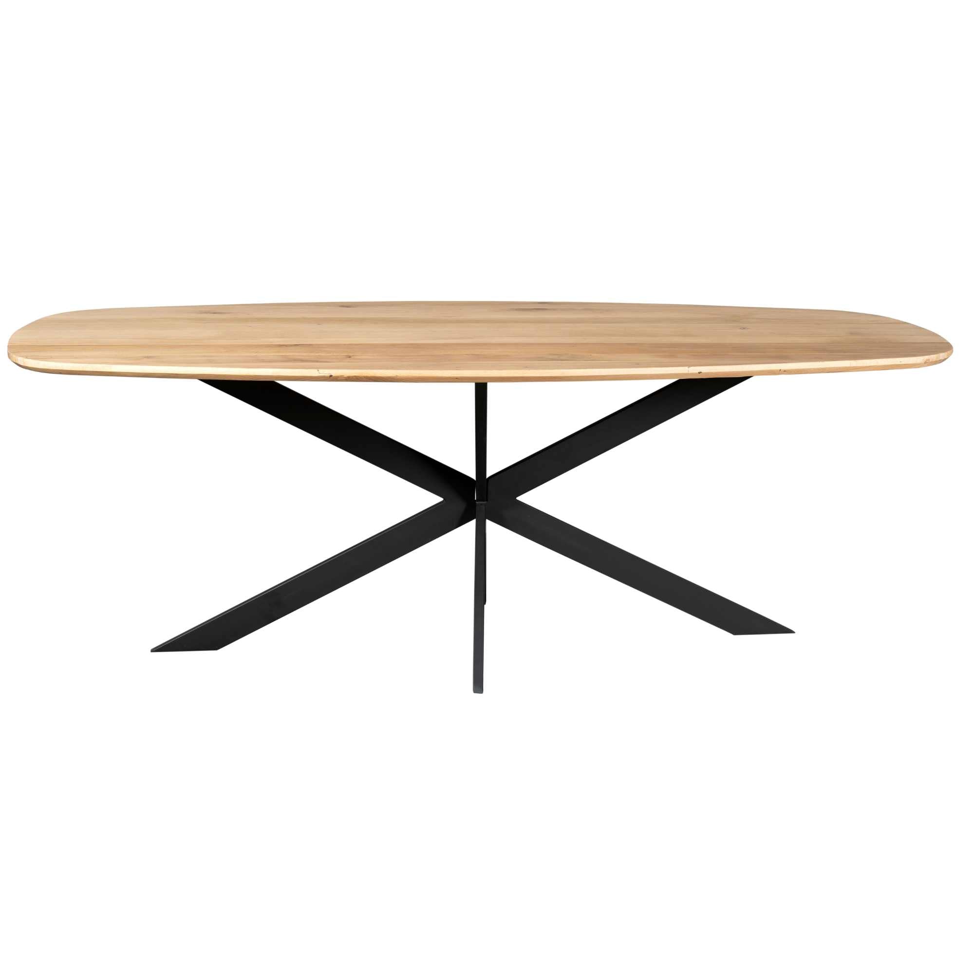 Eiken eettafel Ferris | Deens Ovaal 280 cm | Naturel - Industrieelinhuis.nl