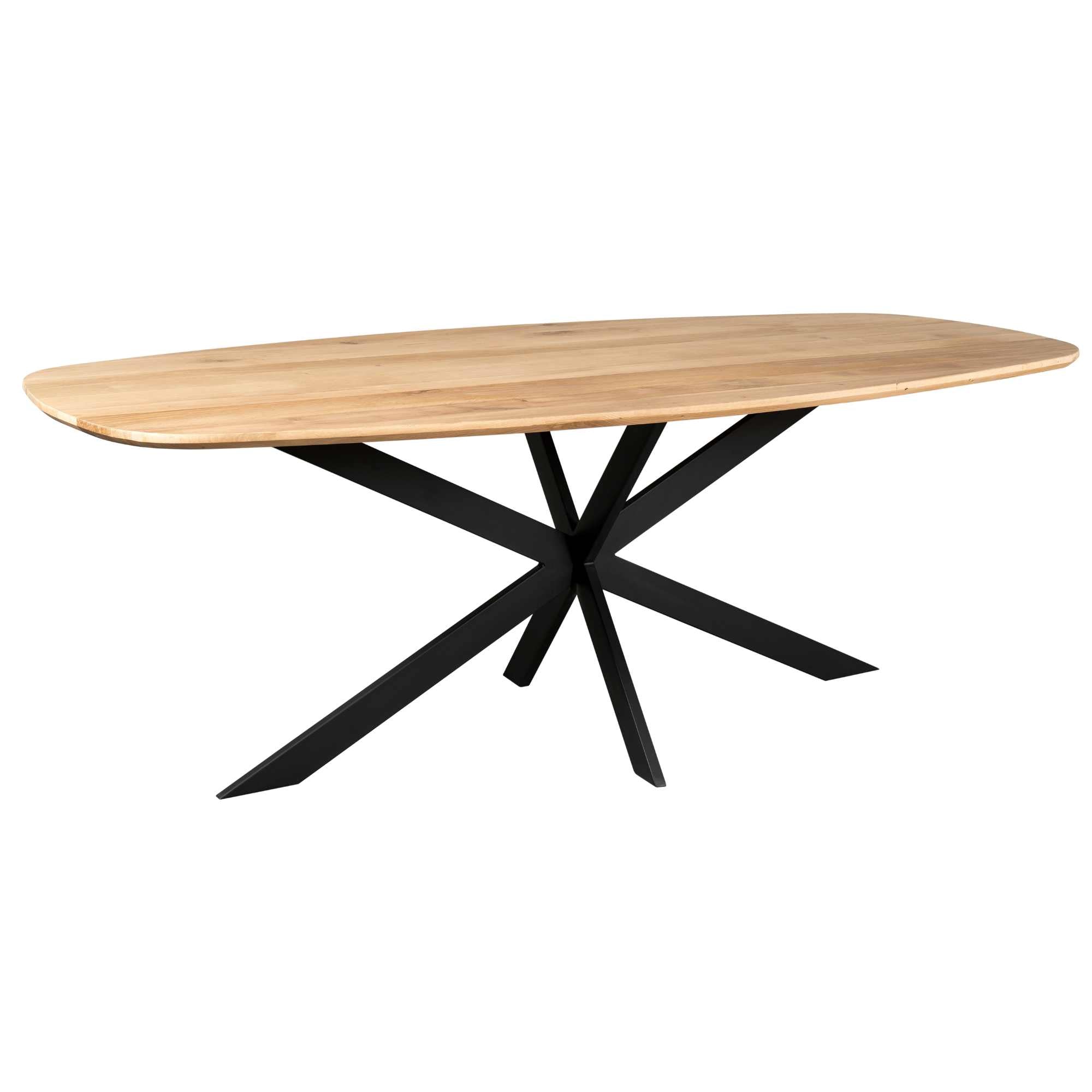 Eiken eettafel Ferris | Deens Ovaal 280 cm | Naturel - Industrieelinhuis.nl