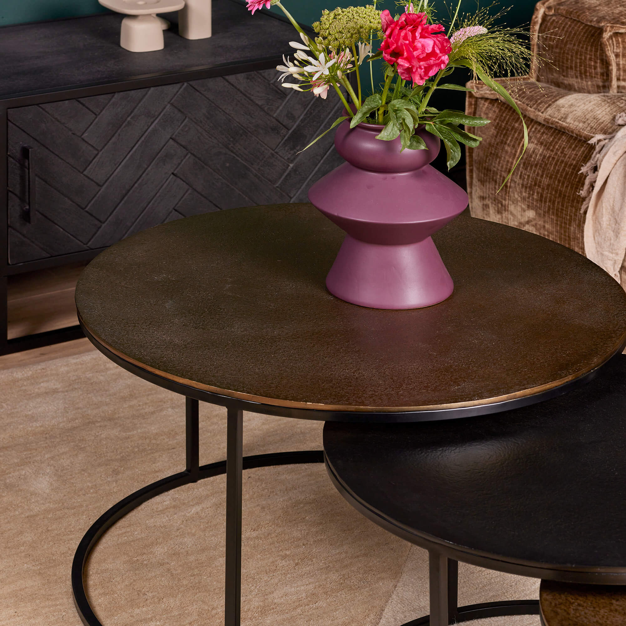 Salontafel Xaro | 75 cm | Set van 3 - Industrieelinhuis.nl