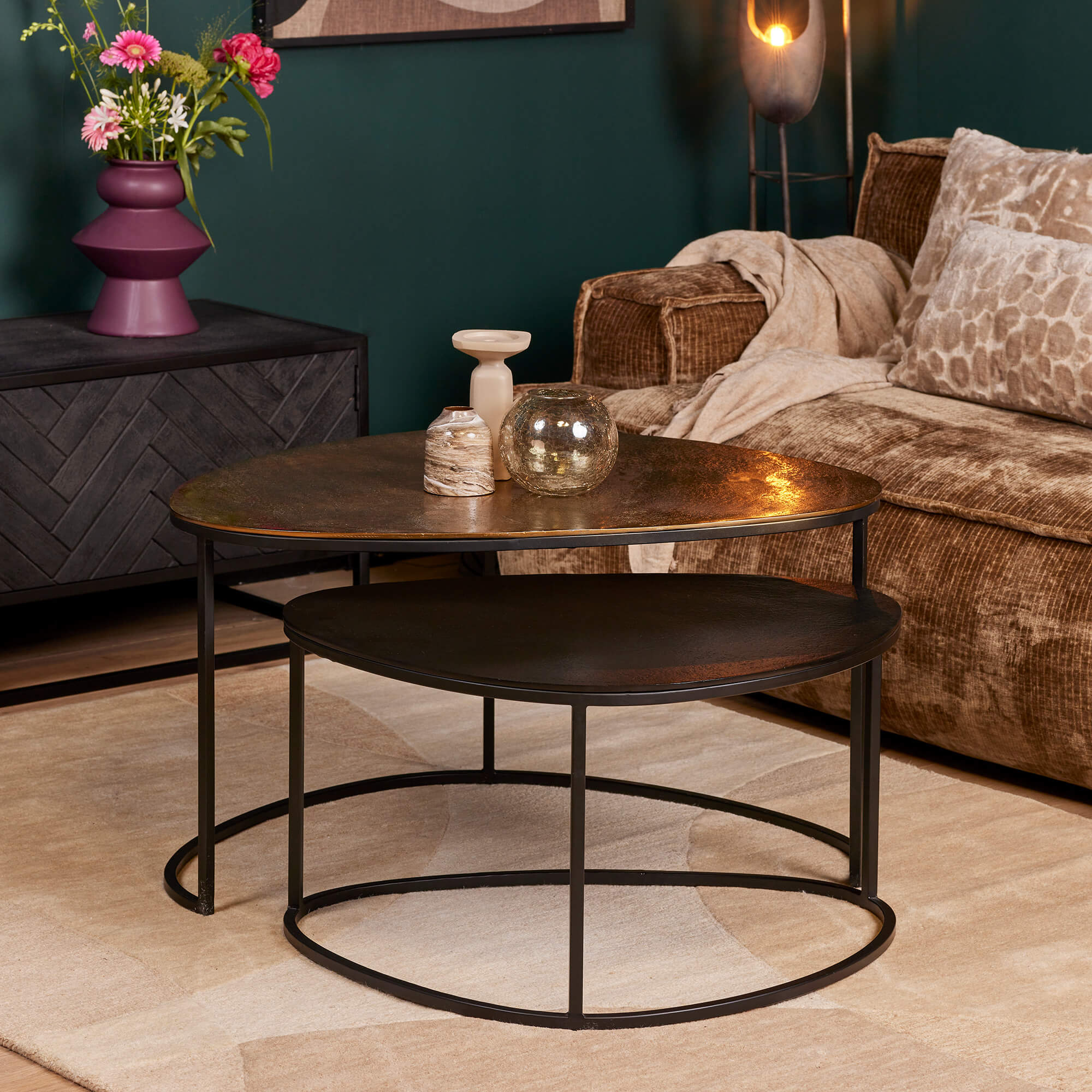 Salontafel Jarrel | 90 cm | Set van 2 - Industrieelinhuis.nl