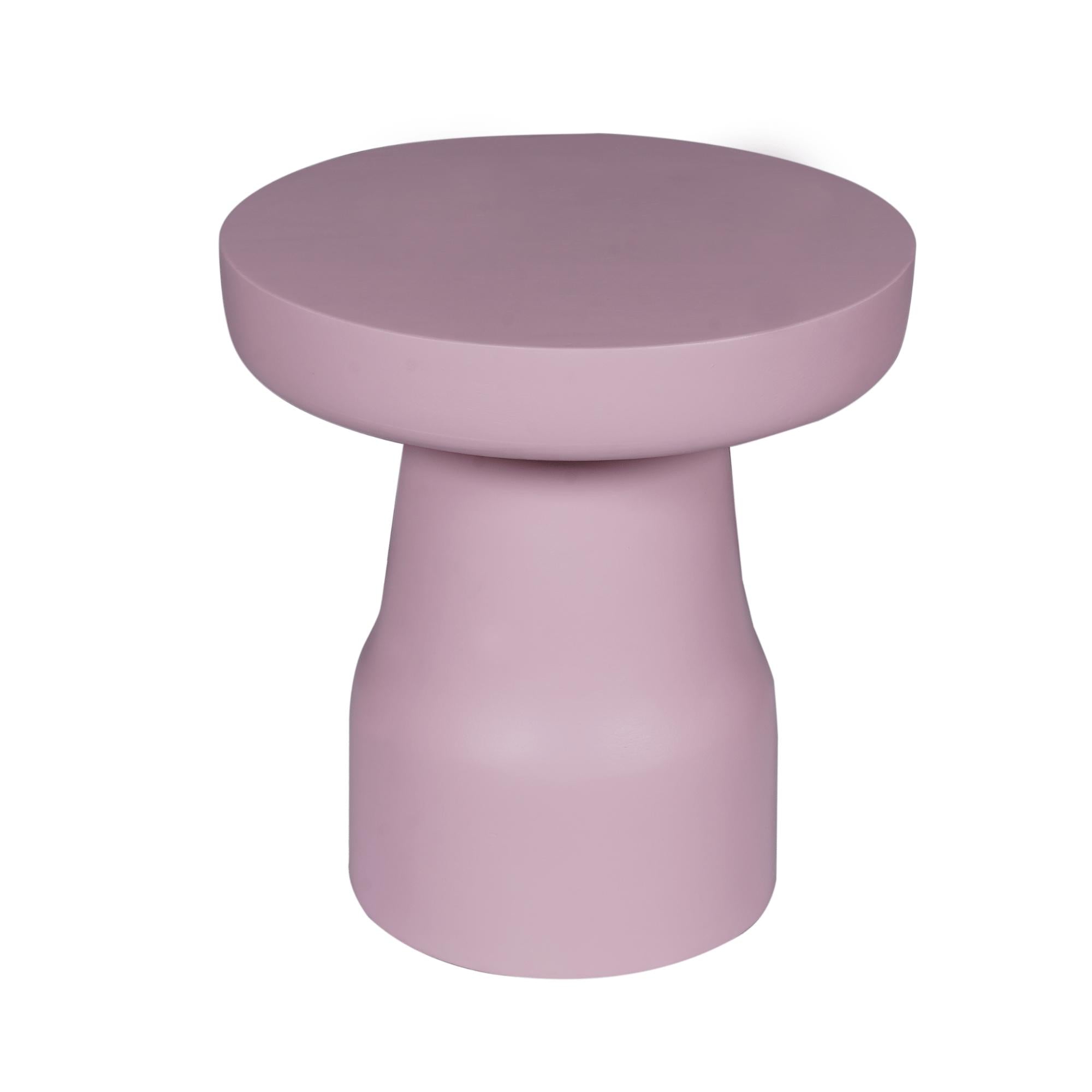 Bijzettafel Drum Roze - Industrieelinhuis.nl