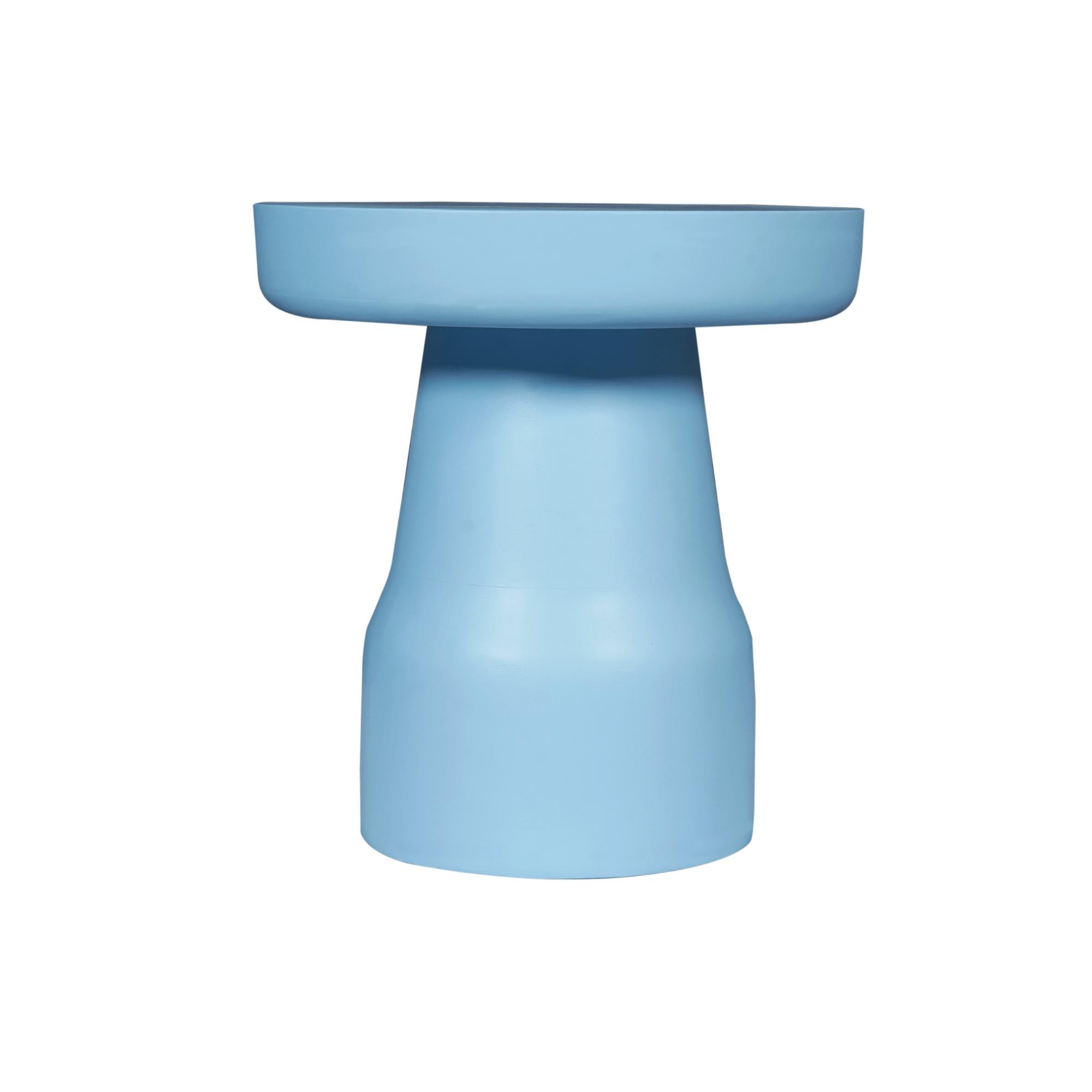 Bijzettafel Drum Blauw - Industrieelinhuis.nl