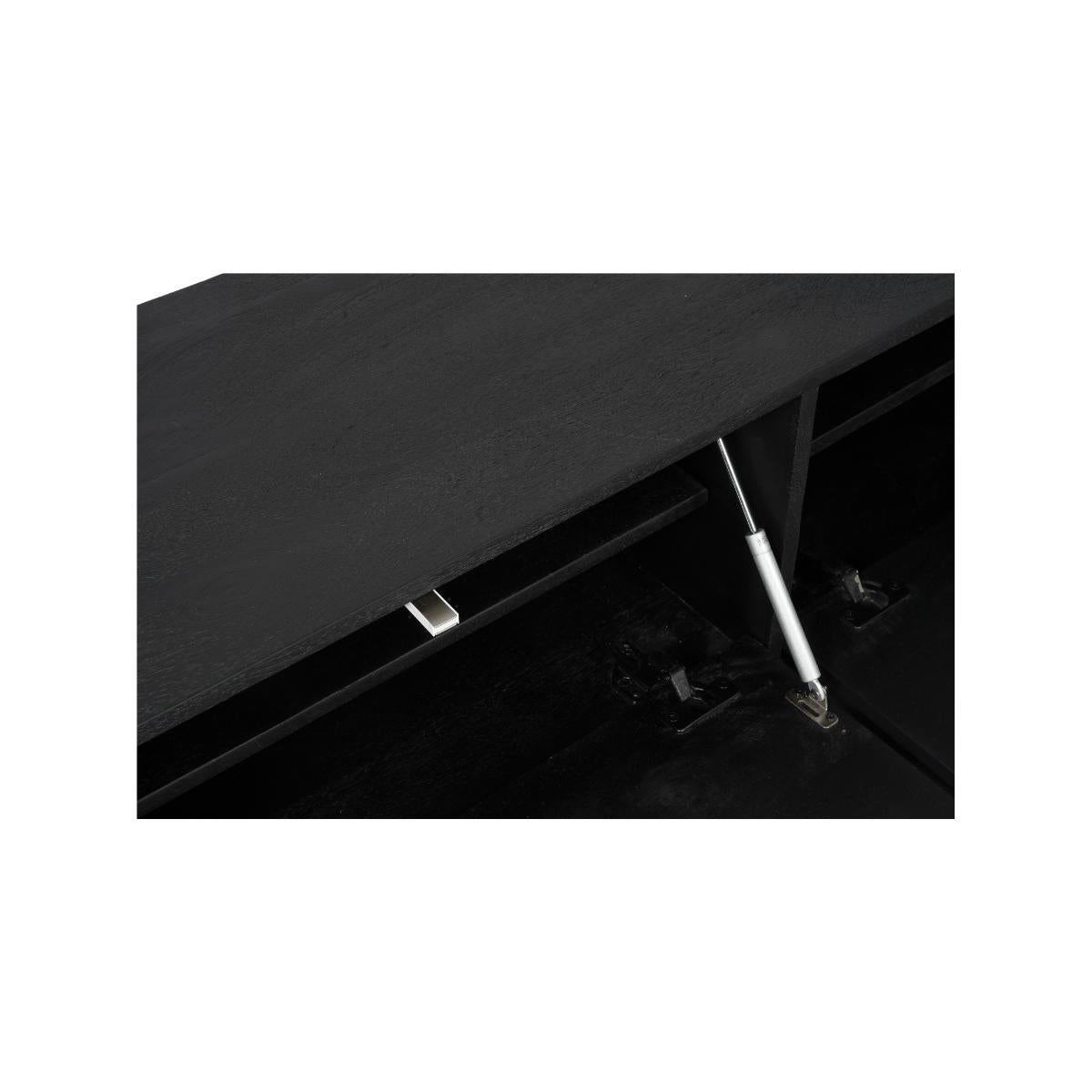 Zwevend tv meubel Vista Black | 120 cm - Industrieelinhuis.nl