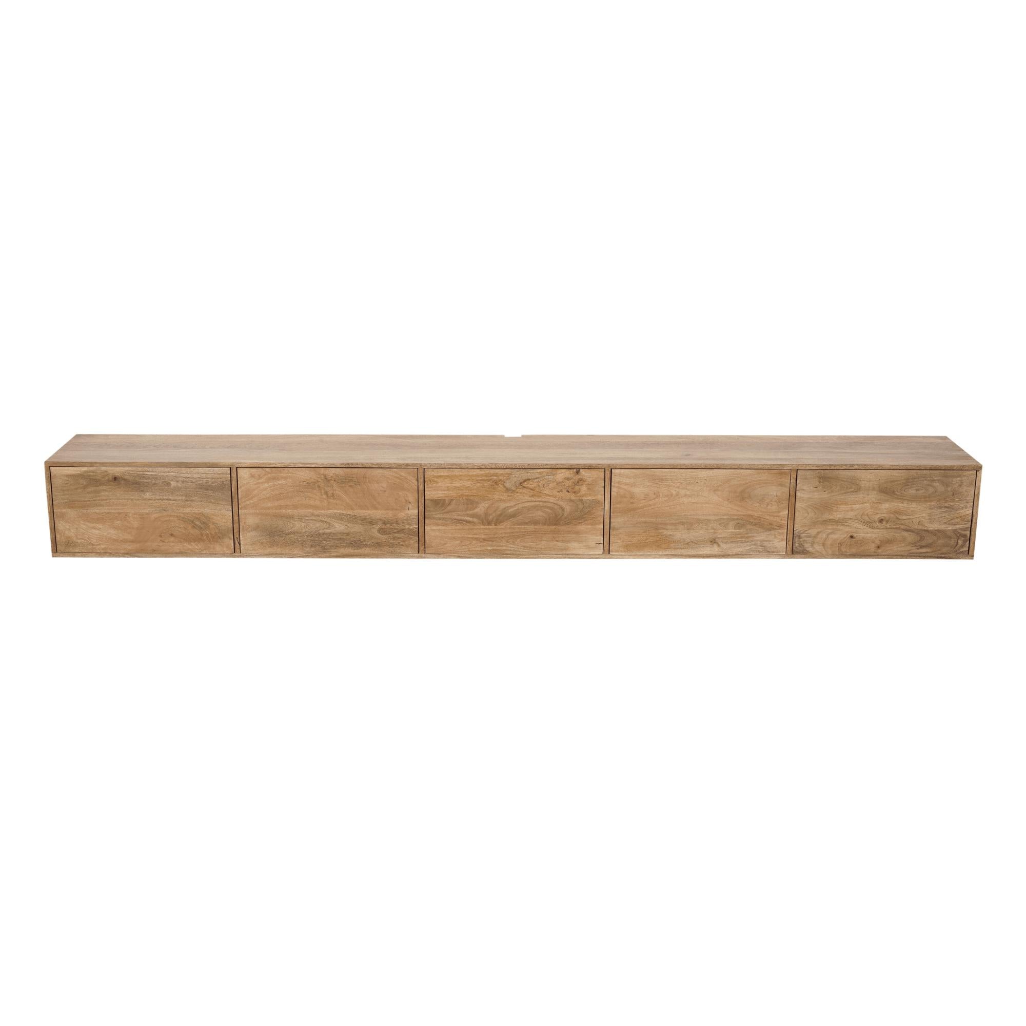 Zwevend tv meubel Vista Naturel | 280 cm - Industrieelinhuis.nl