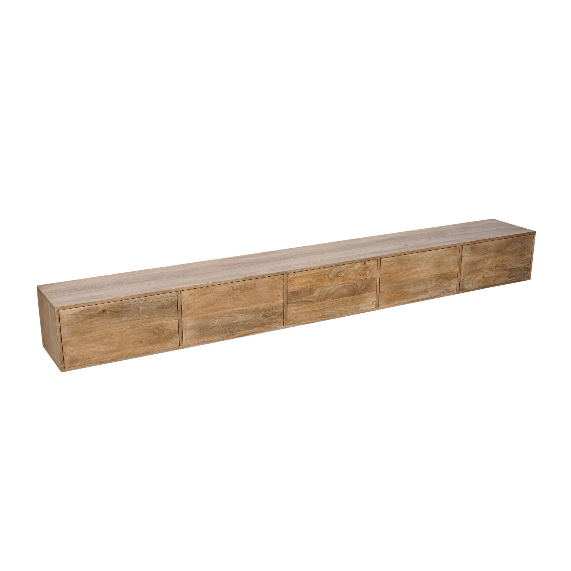 Zwevend tv meubel Vista Naturel | 280 cm - Industrieelinhuis.nl