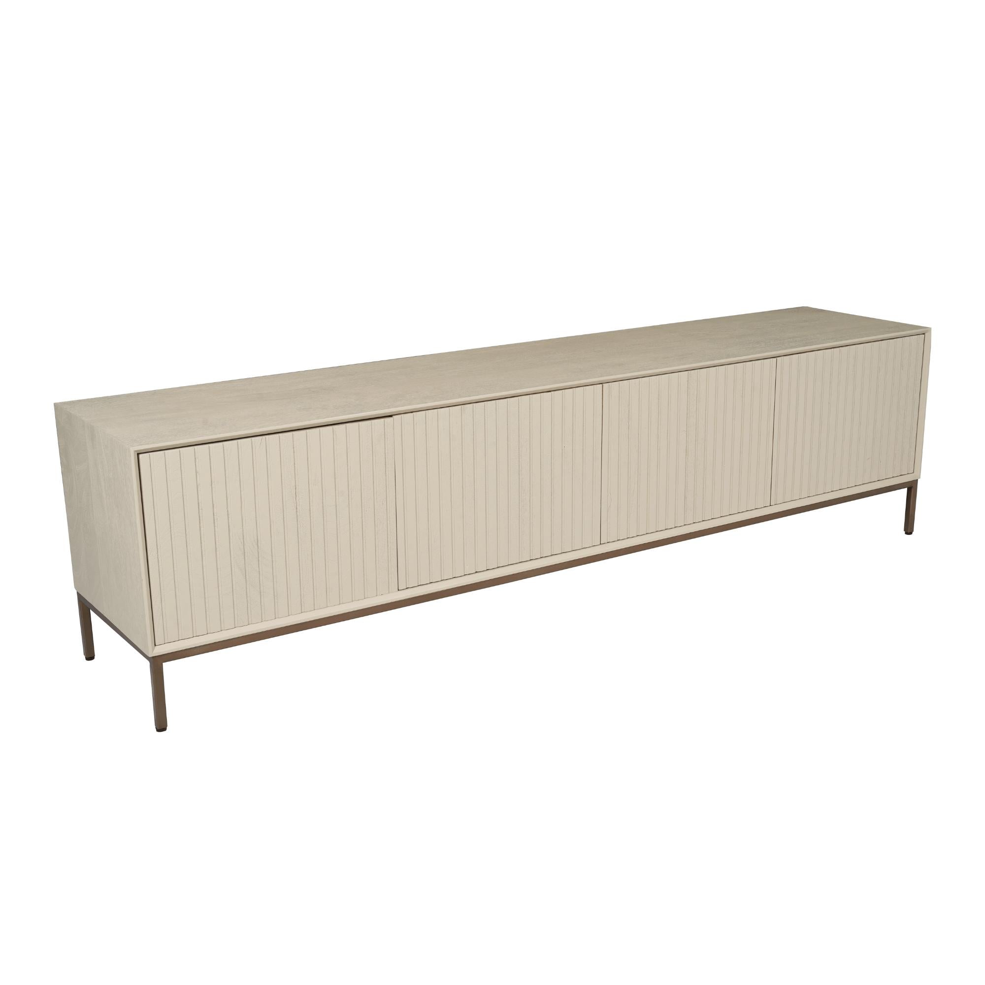 Tv meubel Beige Madison Sand 210 cm - Industrieelinhuis.nl