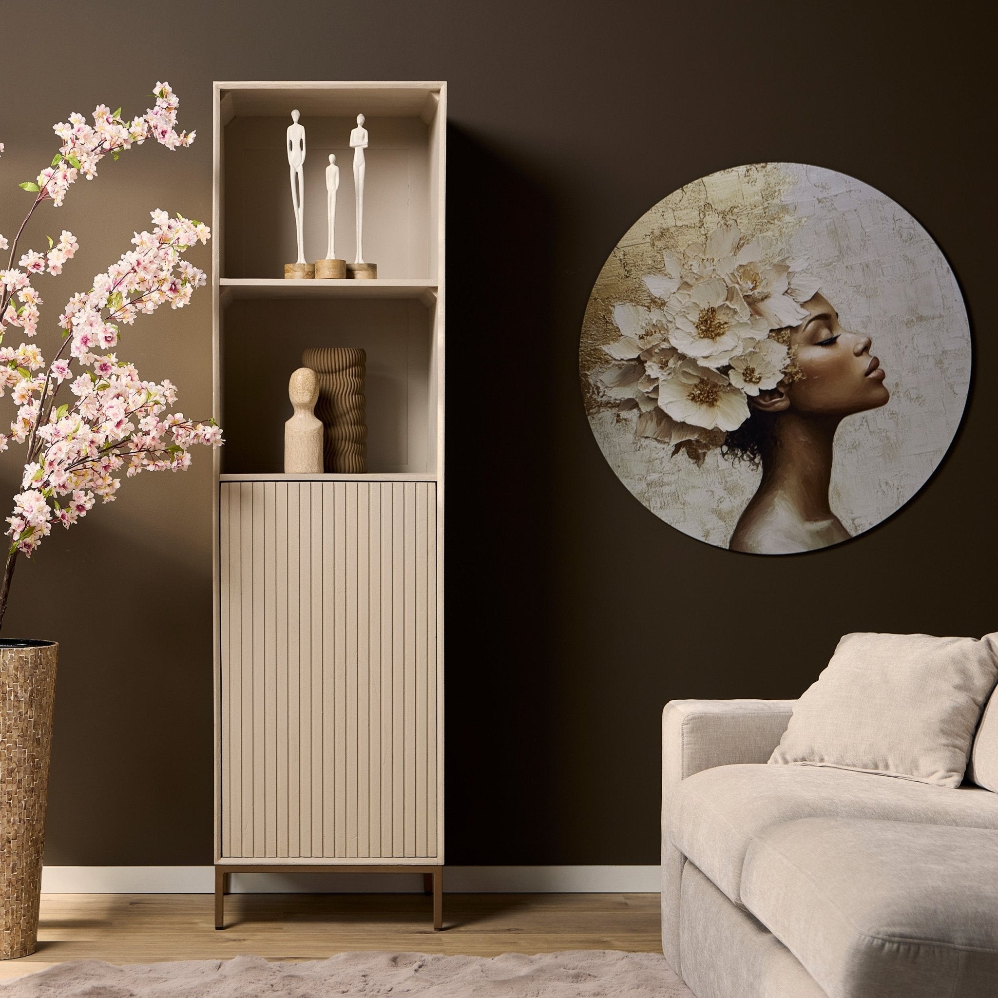 Boekenkast Madison Sand | 55 cm - Industrieelinhuis.nl