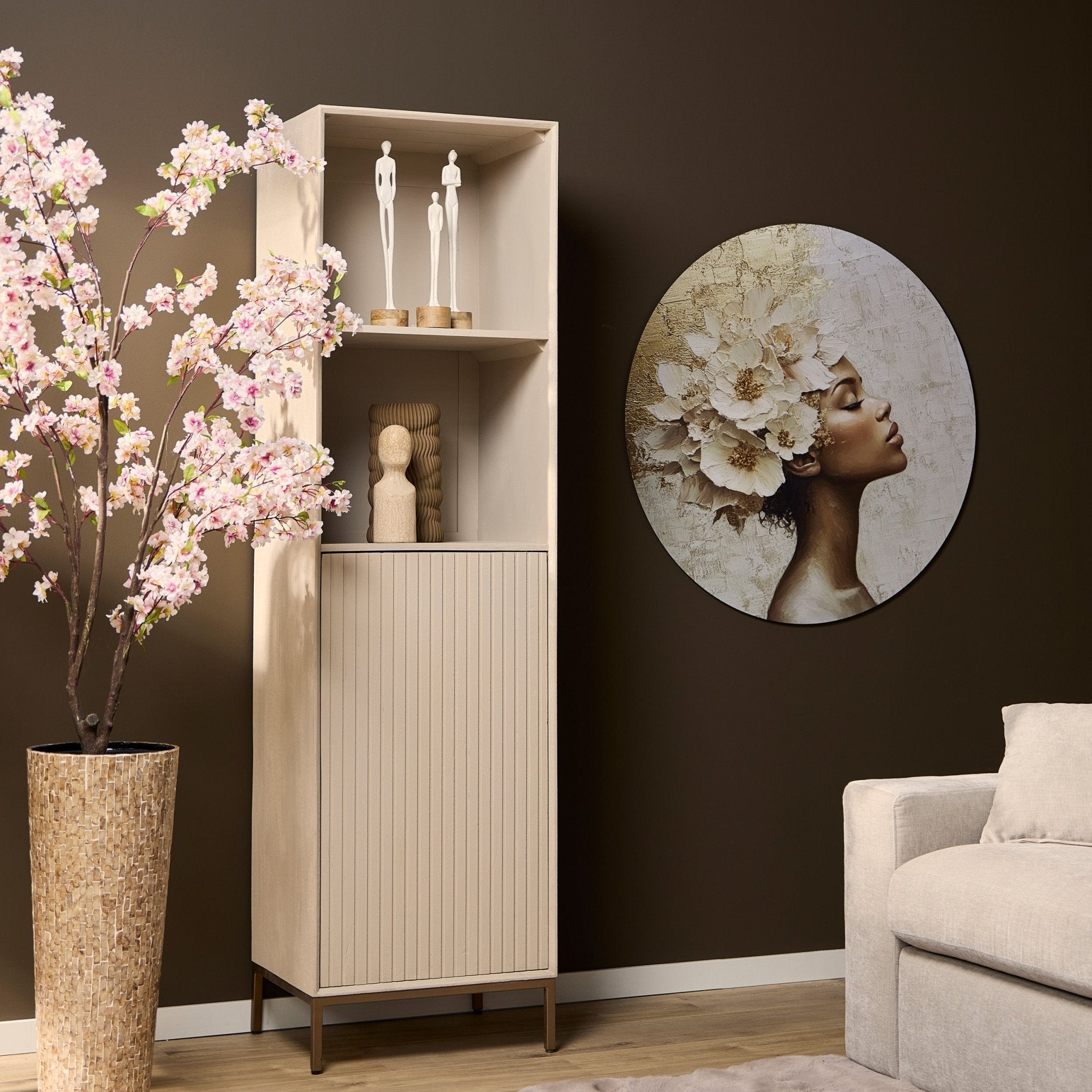 Boekenkast Madison Sand | 55 cm - Industrieelinhuis.nl