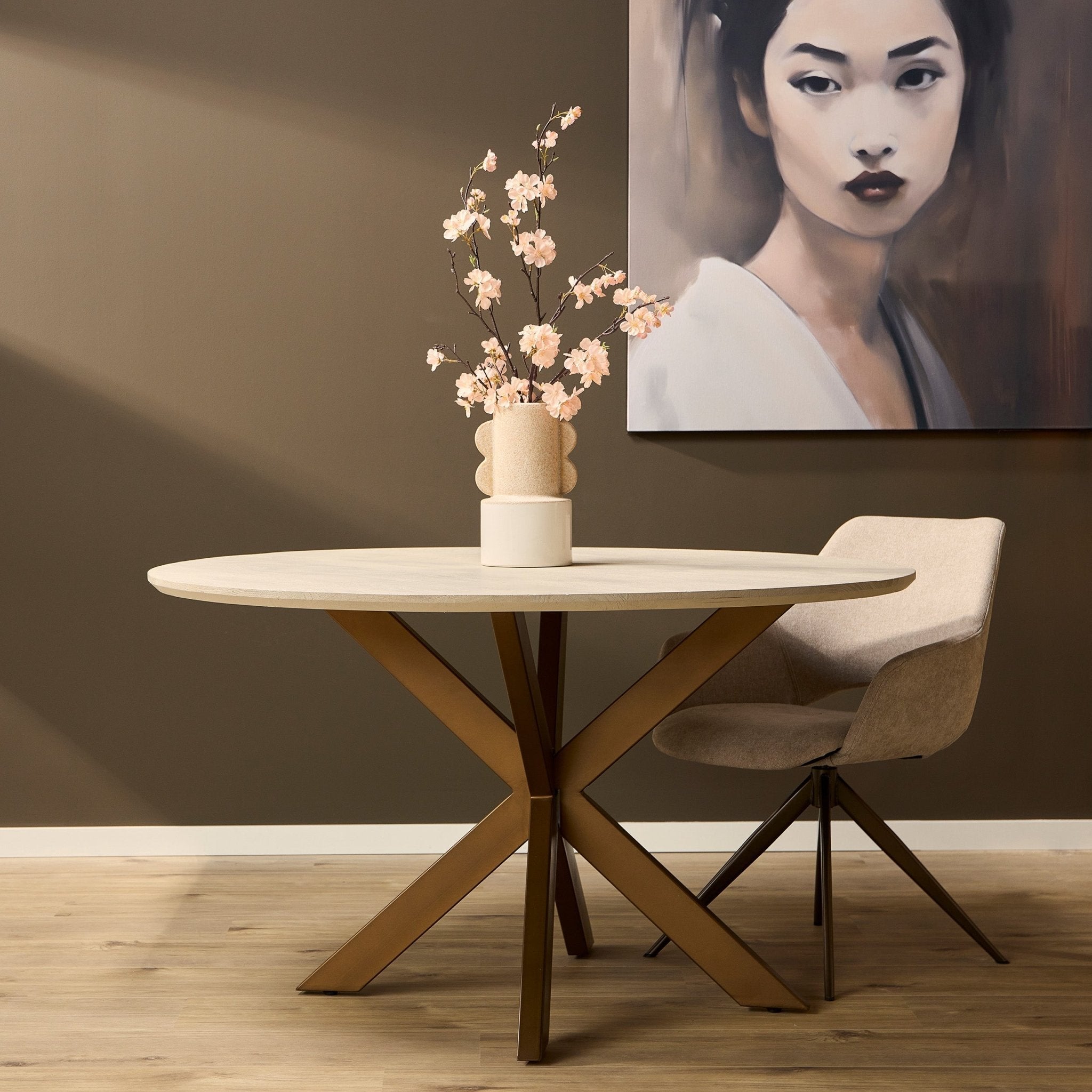 Eettafel Madison Sand | 150 cm - Industrieelinhuis.nl