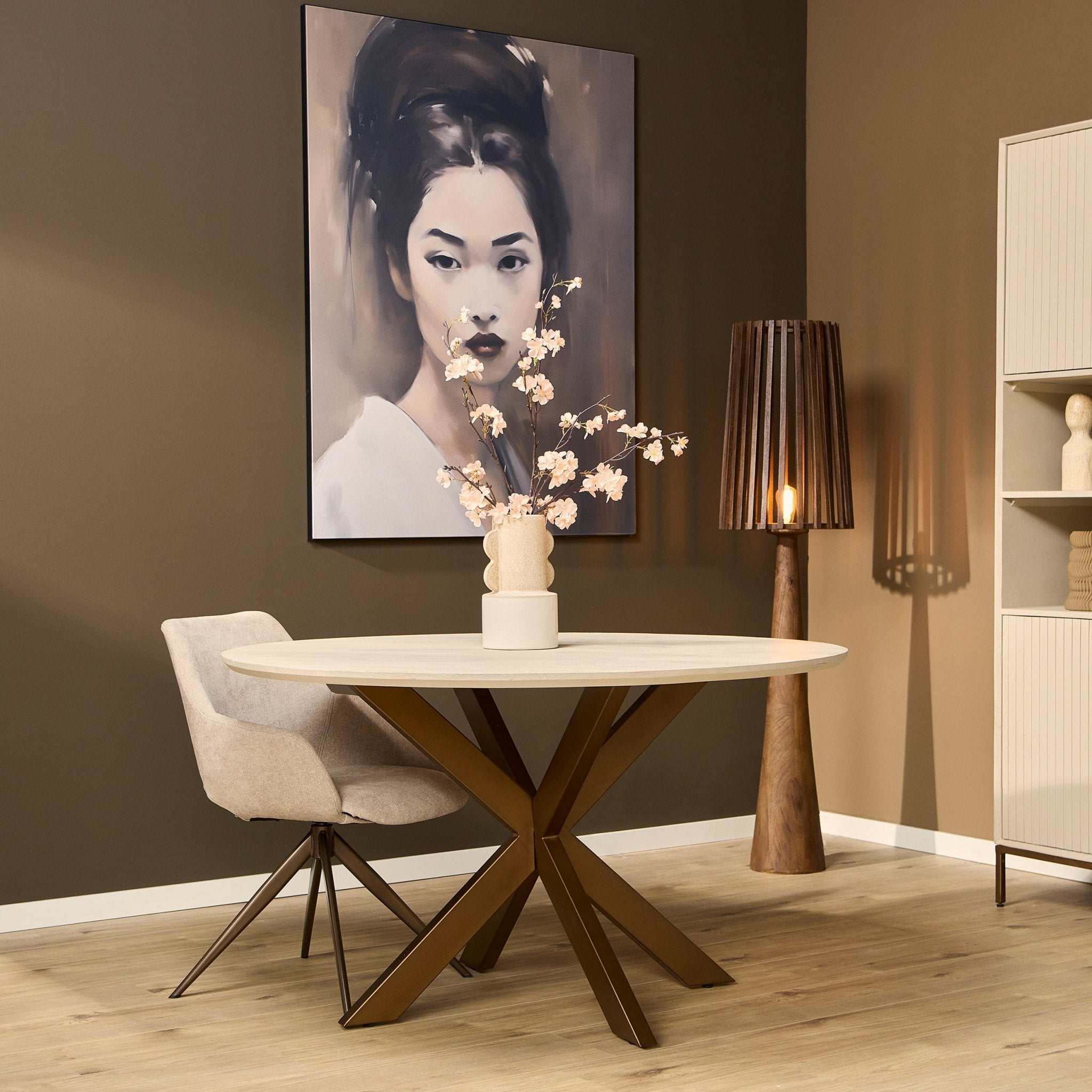 Eettafel Madison Sand | 150 cm - Industrieelinhuis.nl