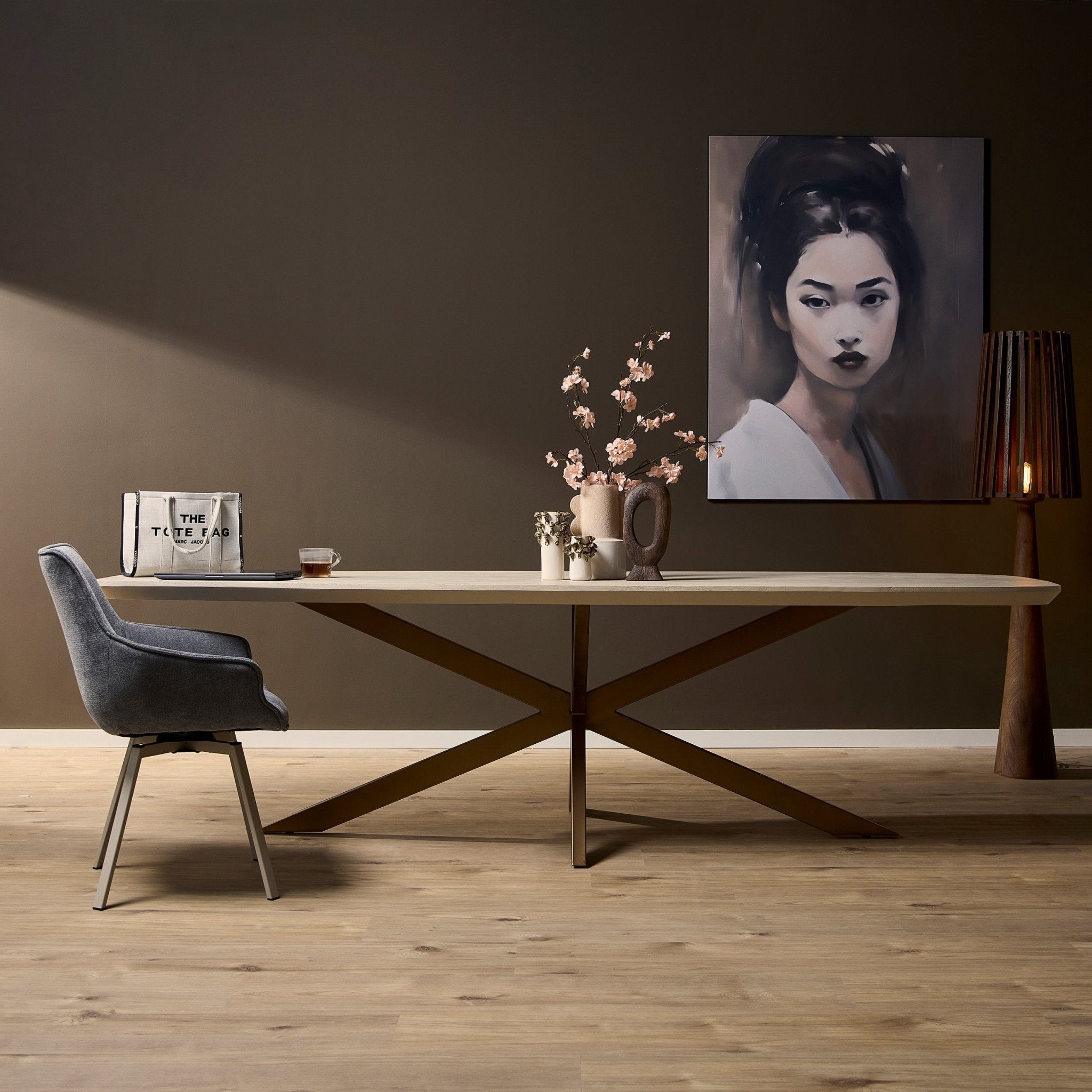 Eettafel Ovaal Madison Sand 280 cm - Industrieelinhuis.nl