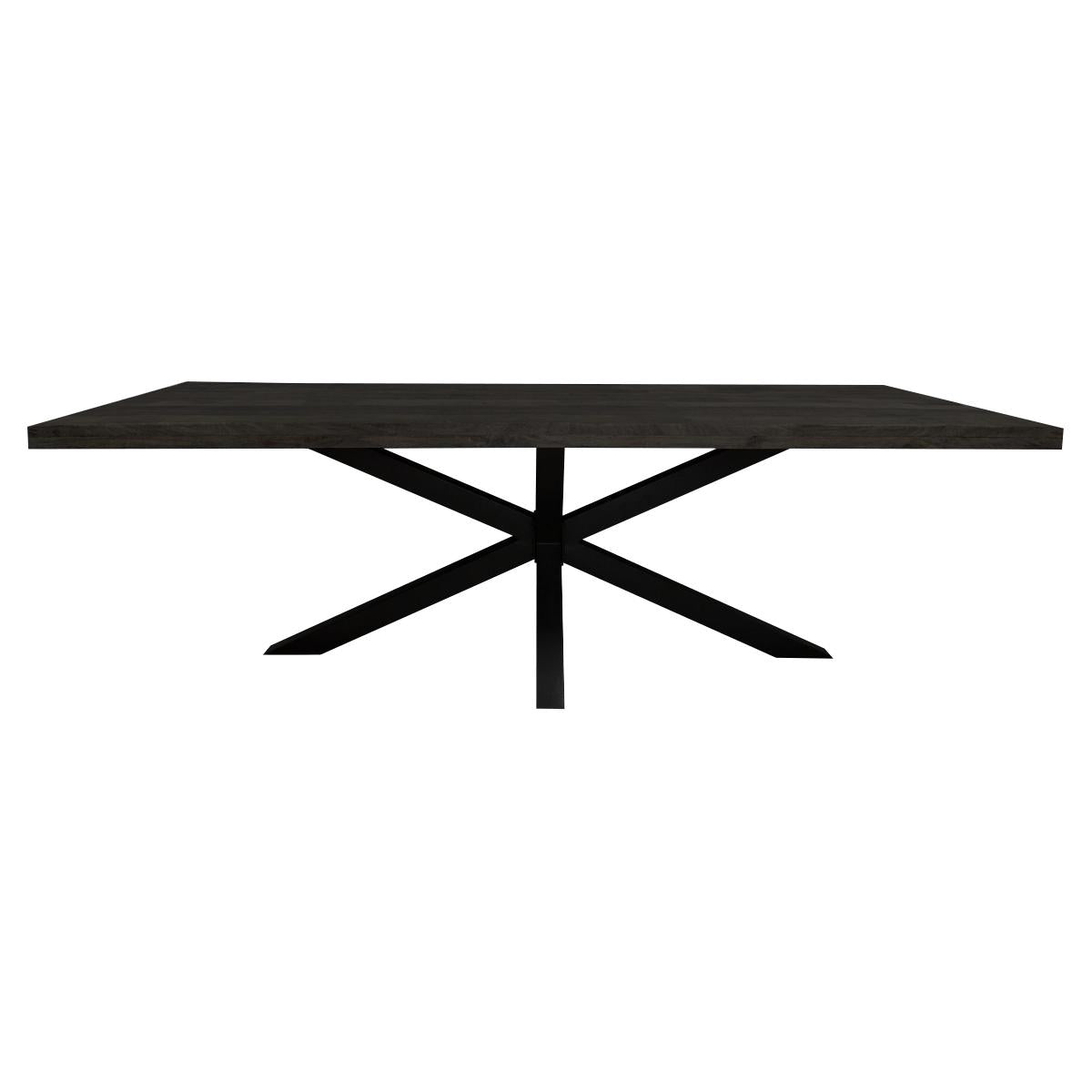 Eettafel Denver Black | 160 cm | Rechthoek - Industrieelinhuis.nl