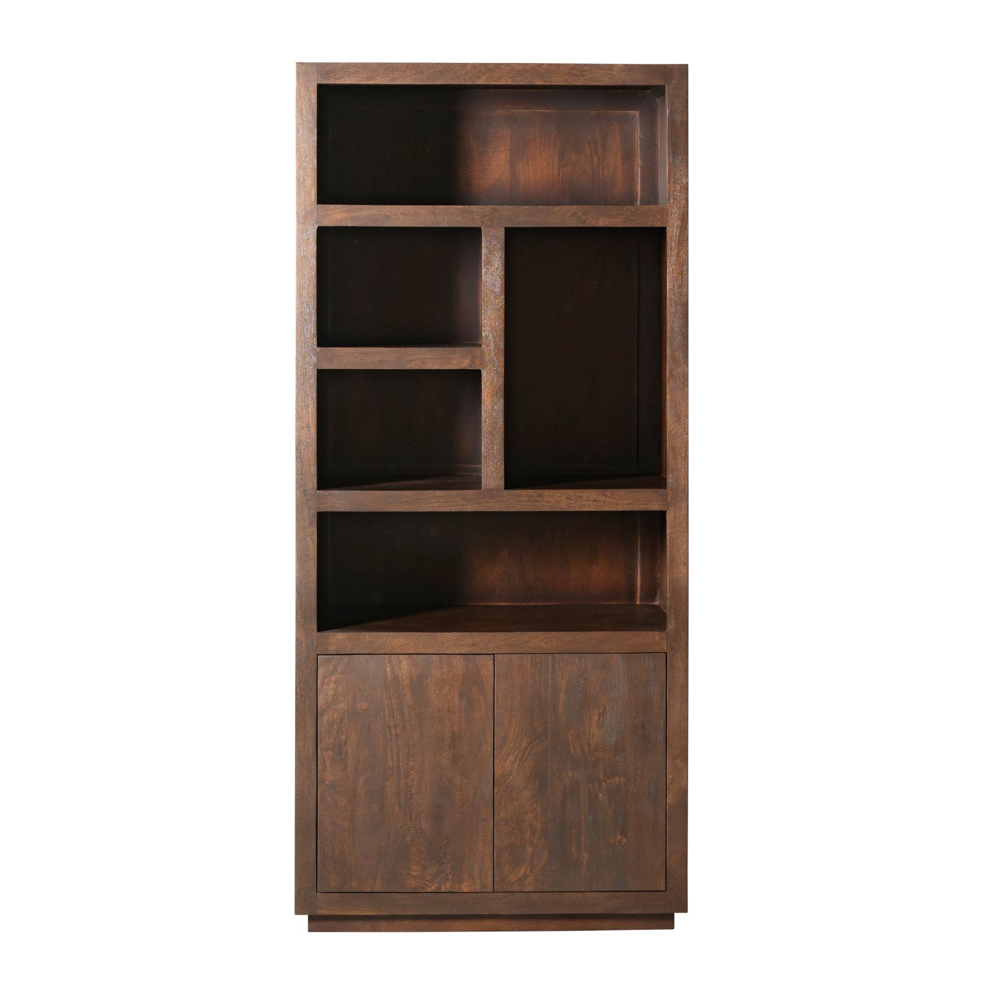 Vakkenkast Brussel Brown | 90 cm - Industrieelinhuis.nl