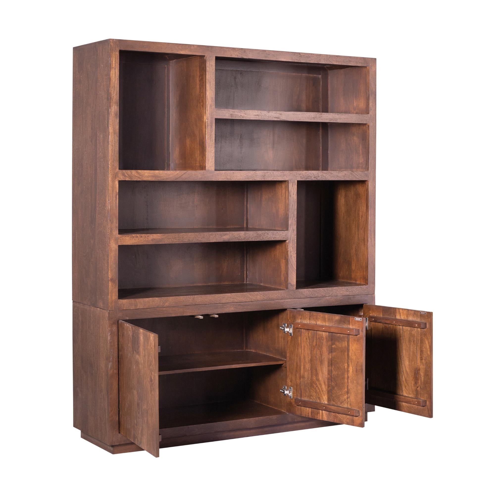 Vakkenkast Brussel Brown XL | 160 cm - Industrieelinhuis.nl